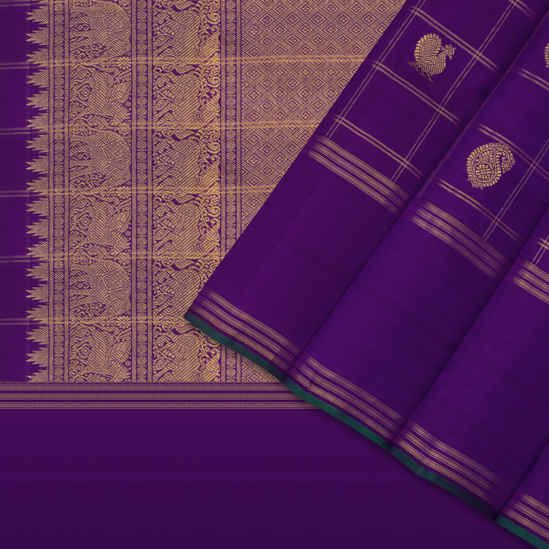Kanakavalli Kanjivaram Silk Sari 25-615-HS001-03846 - Cover View