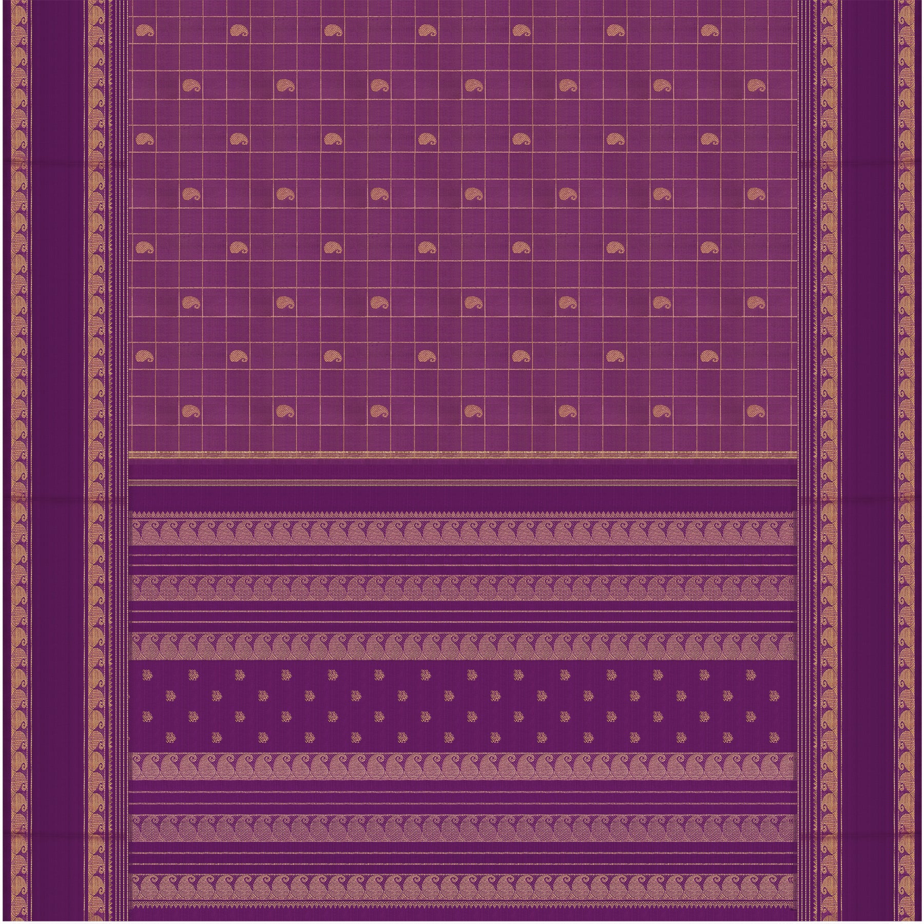 Kanakavalli Kanjivaram Silk Sari 25-615-HS001-05165 - Full View