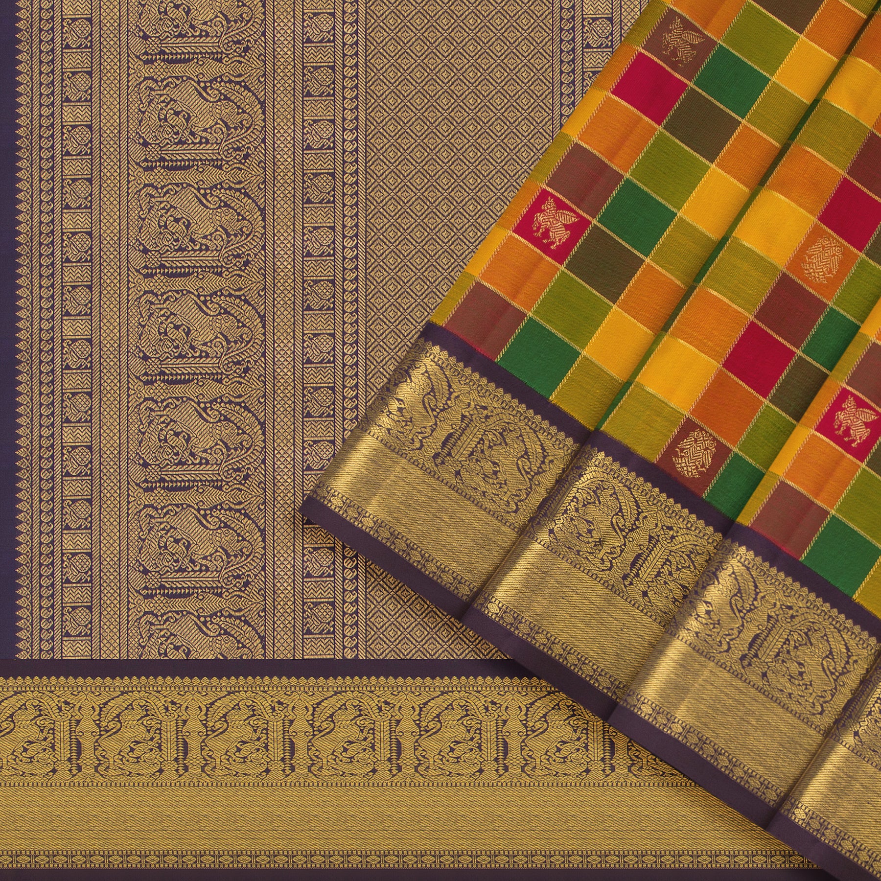 Kanakavalli Kanjivaram Silk Sari 25-615-HS001-05767 - Cover View