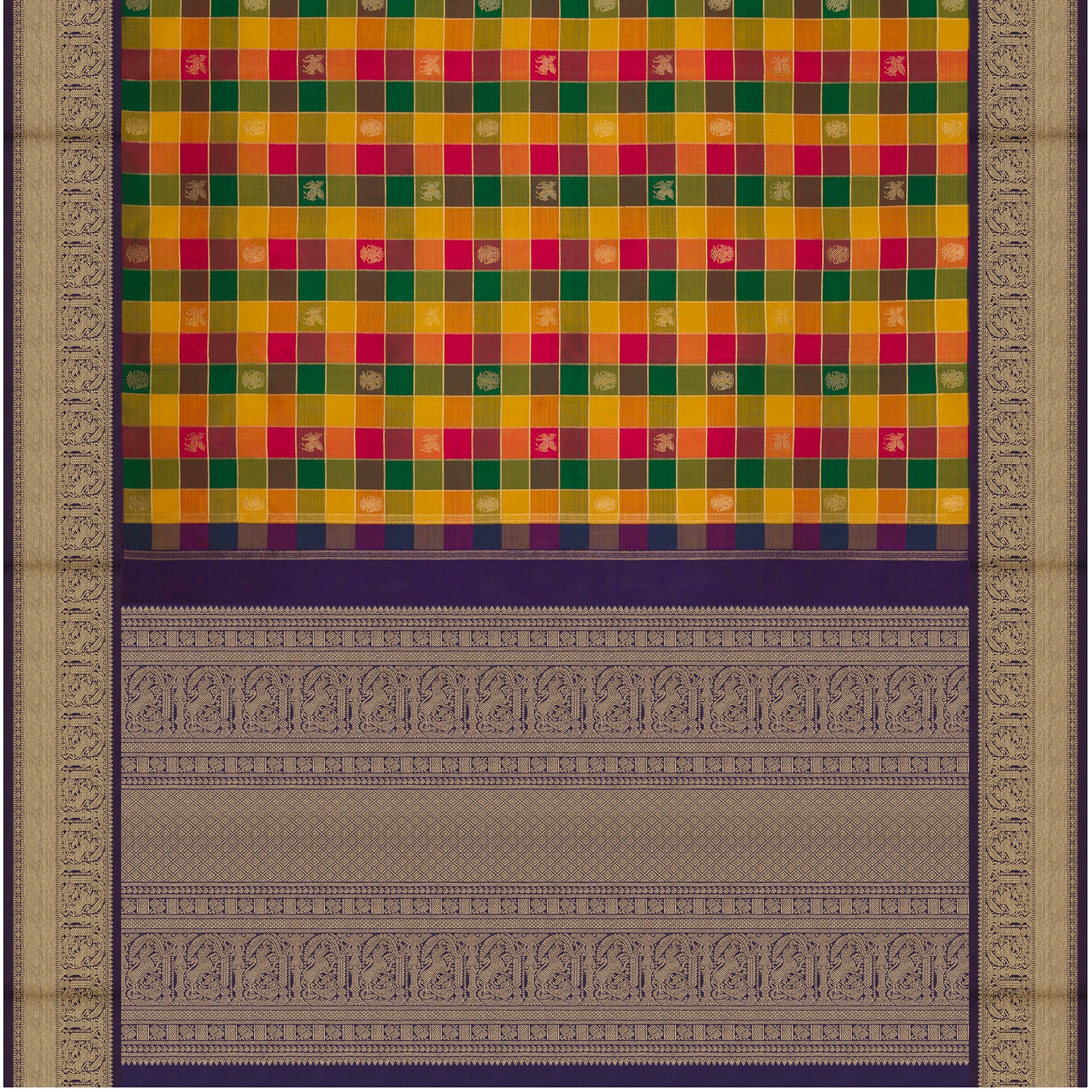 Kanakavalli Kanjivaram Silk Sari 25-615-HS001-05767 - Full View