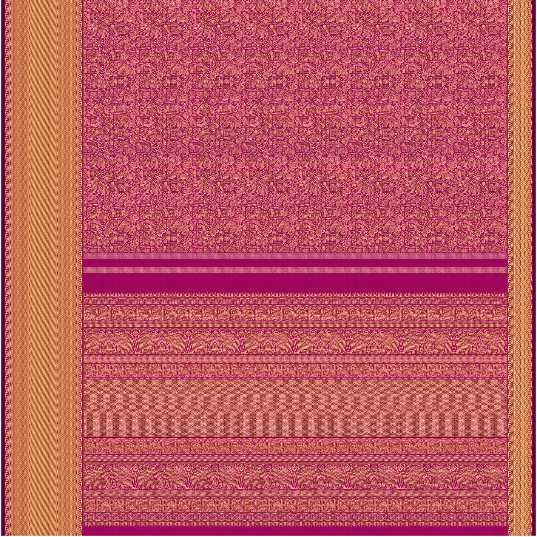 Kanakavalli Kanjivaram Silk Sari 25-615-HS001-07682 - Full View