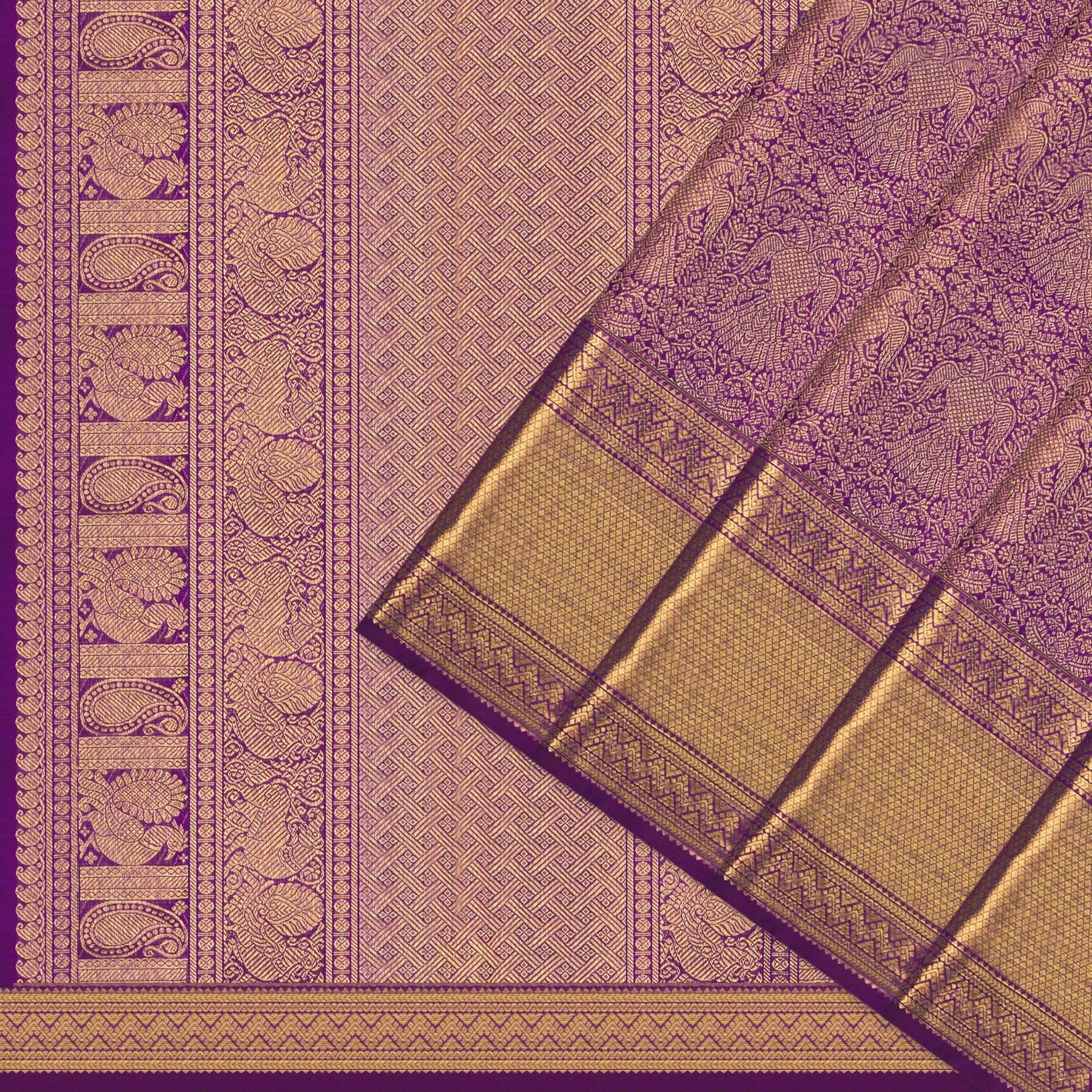 Kanakavalli Kanjivaram Silk Sari 25-615-HS001-07683 - Cover View