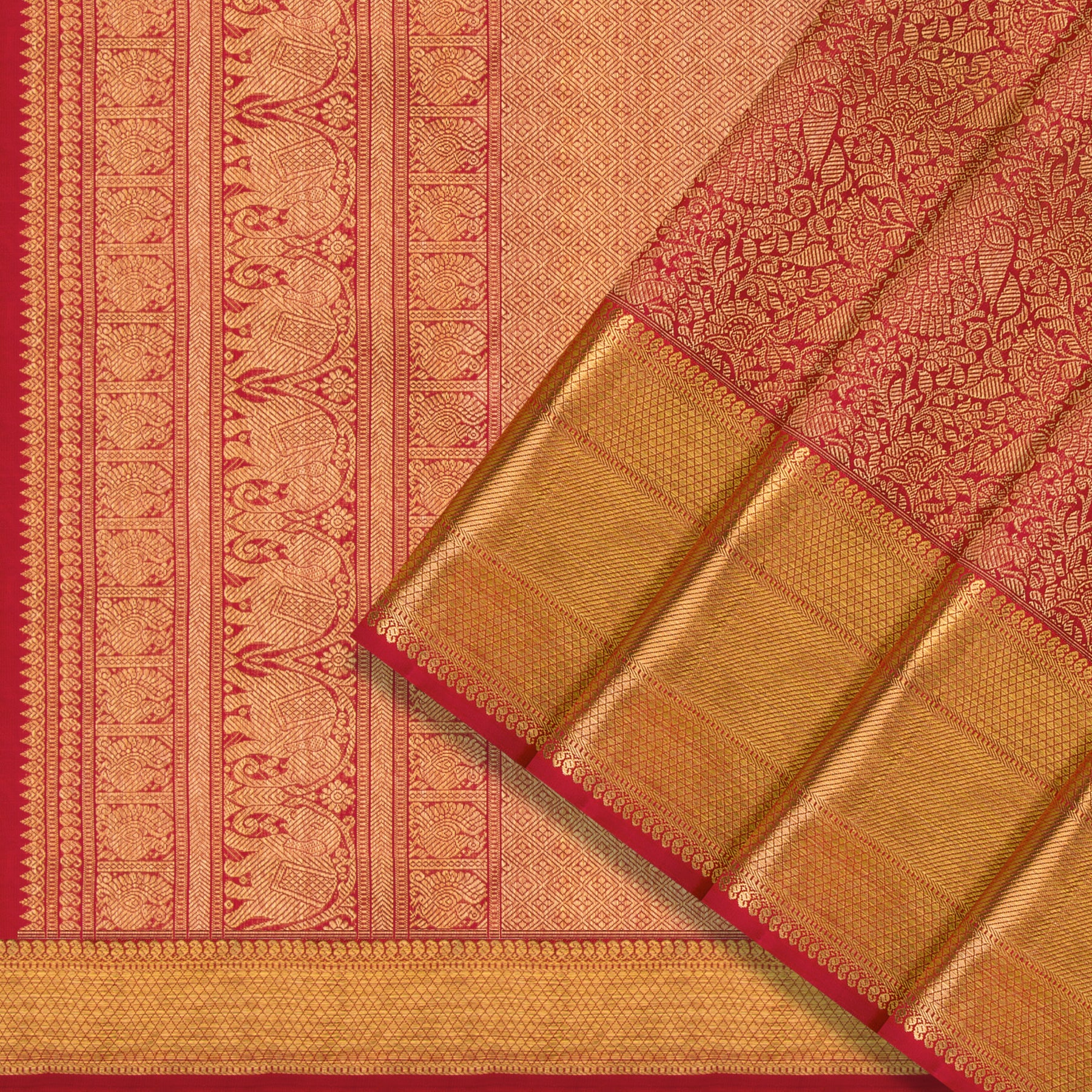 Kanakavalli Kanjivaram Silk Sari 25-615-HS001-08490 - Cover View