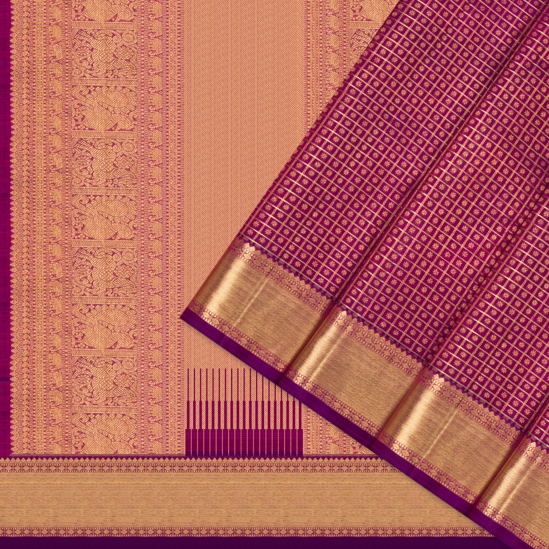 Kanakavalli Kanjivaram Silk Sari 25-615-HS001-08522 - Cover View