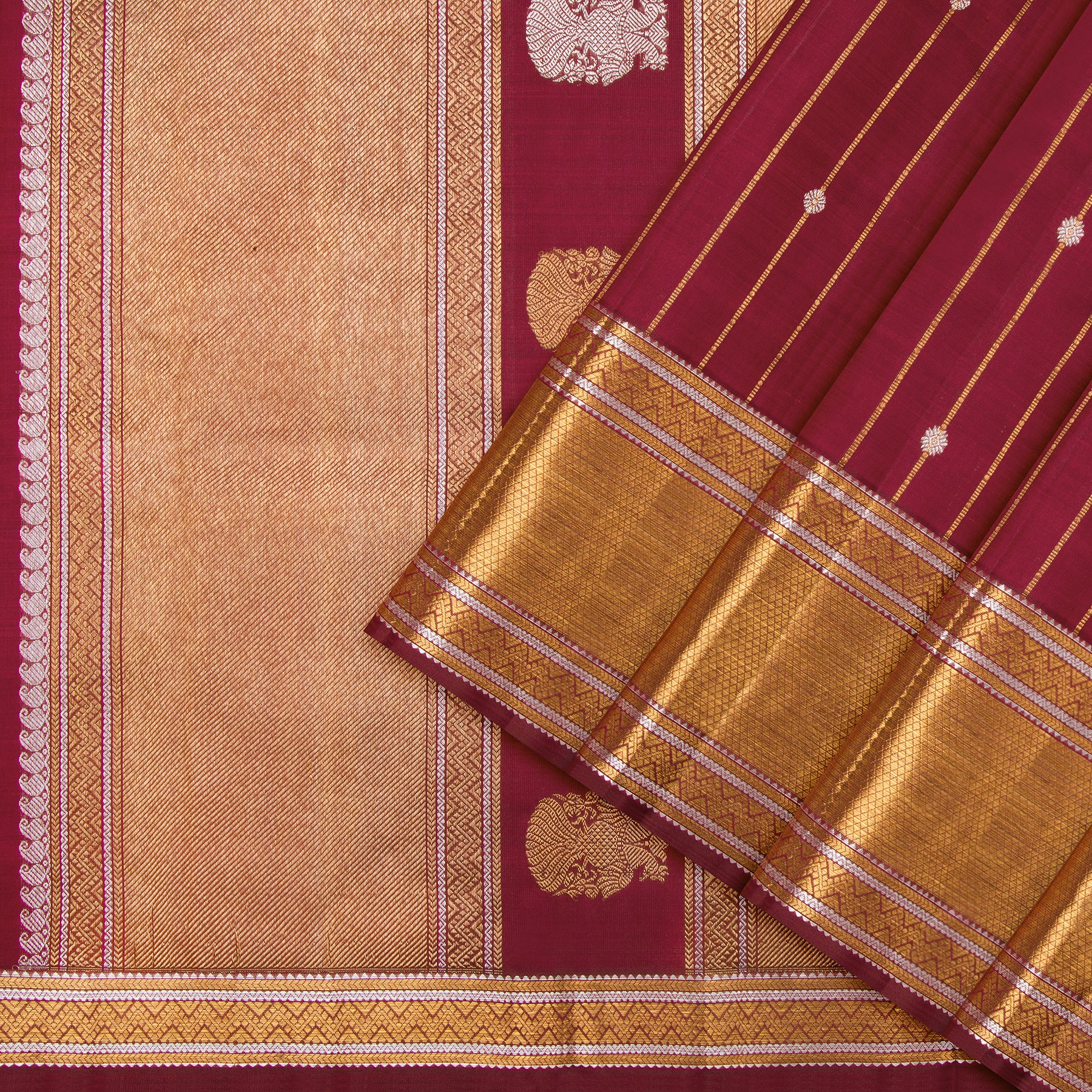 Kanakavalli Kanjivaram Silk Sari 25-615-HS001-08576 - Cover View