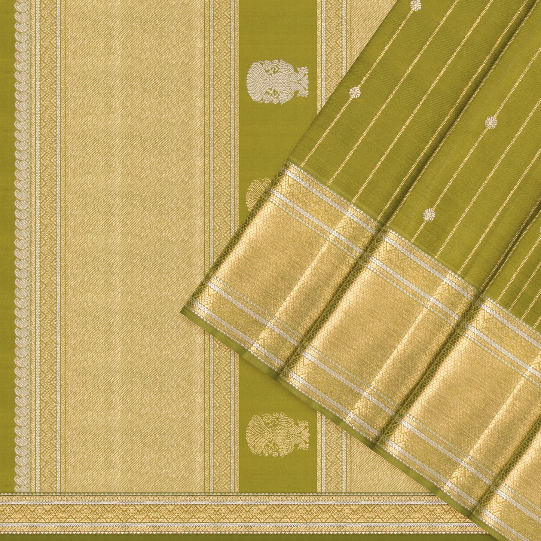 Kanakavalli Kanjivaram Silk Sari 25-615-HS001-09224 - Cover View