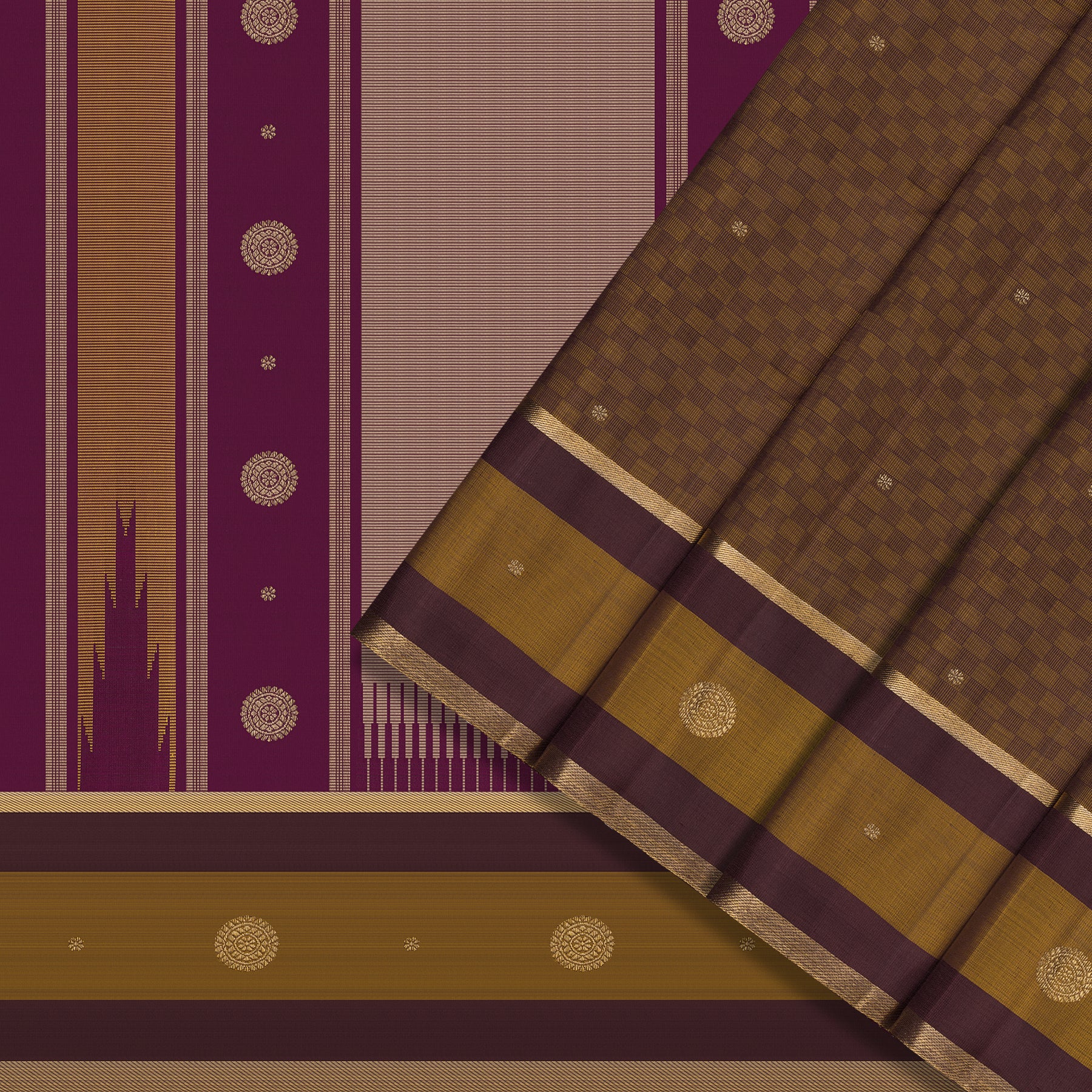 Kanakavalli Kanjivaram Silk Sari 25-615-HS001-09280 - Cover View