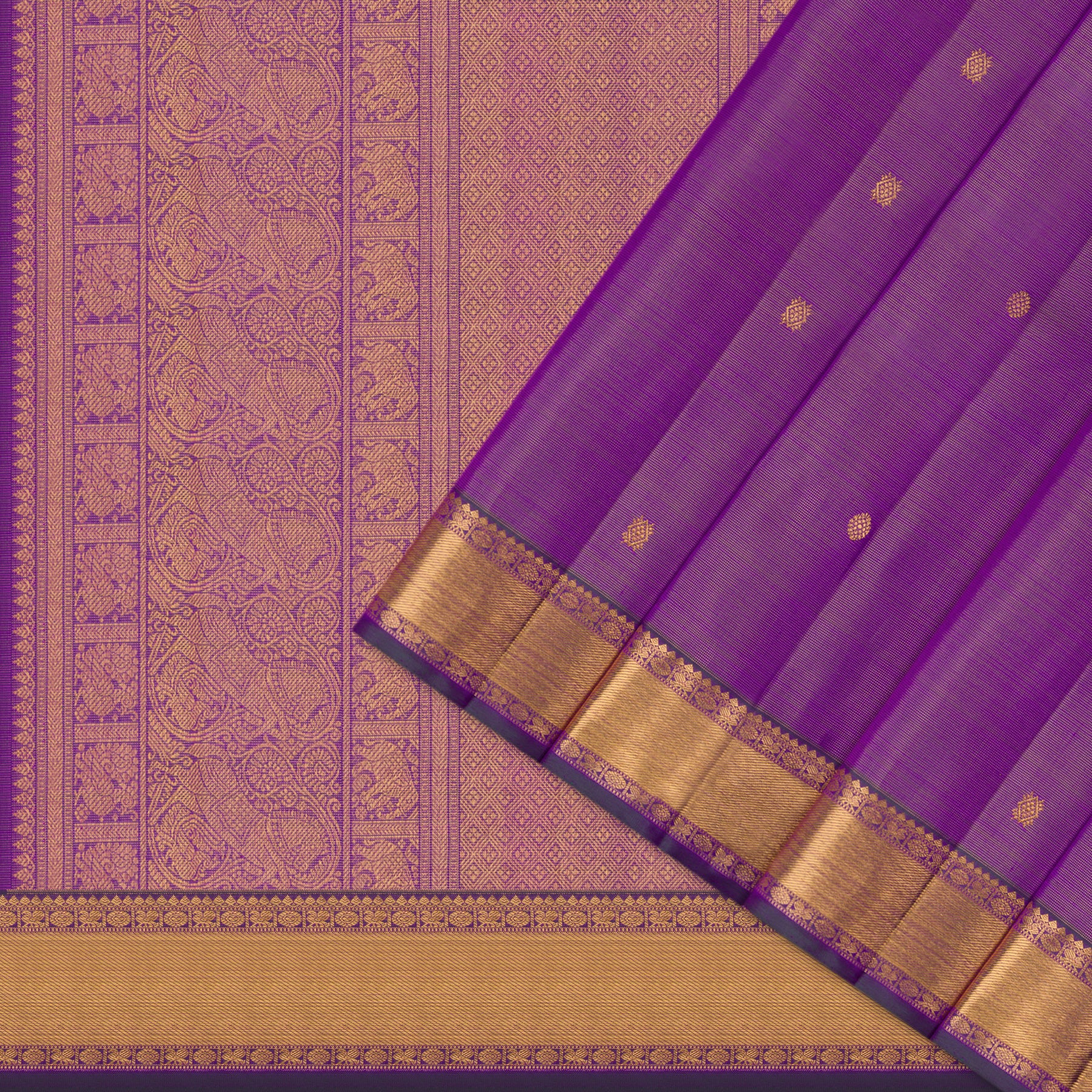 Kanakavalli Kanjivaram Silk Sari 25-615-HS001-09297 - Cover View
