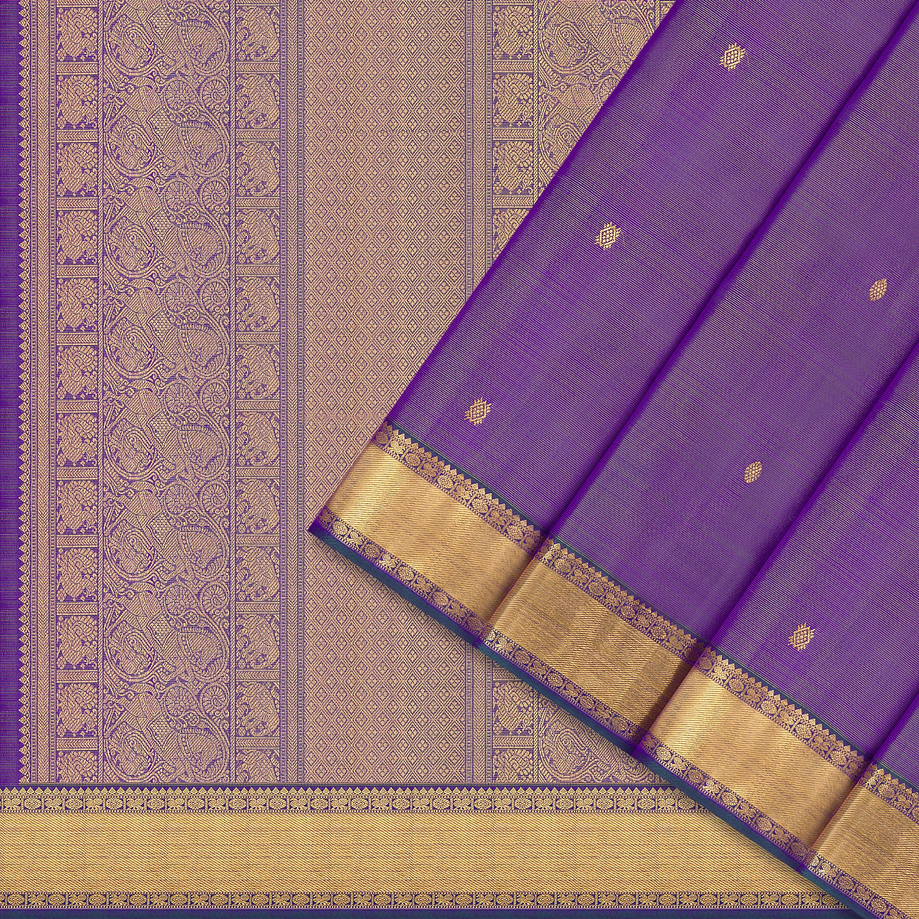 Kanakavalli Kanjivaram Silk Sari 25-615-HS001-09298 - Cover View