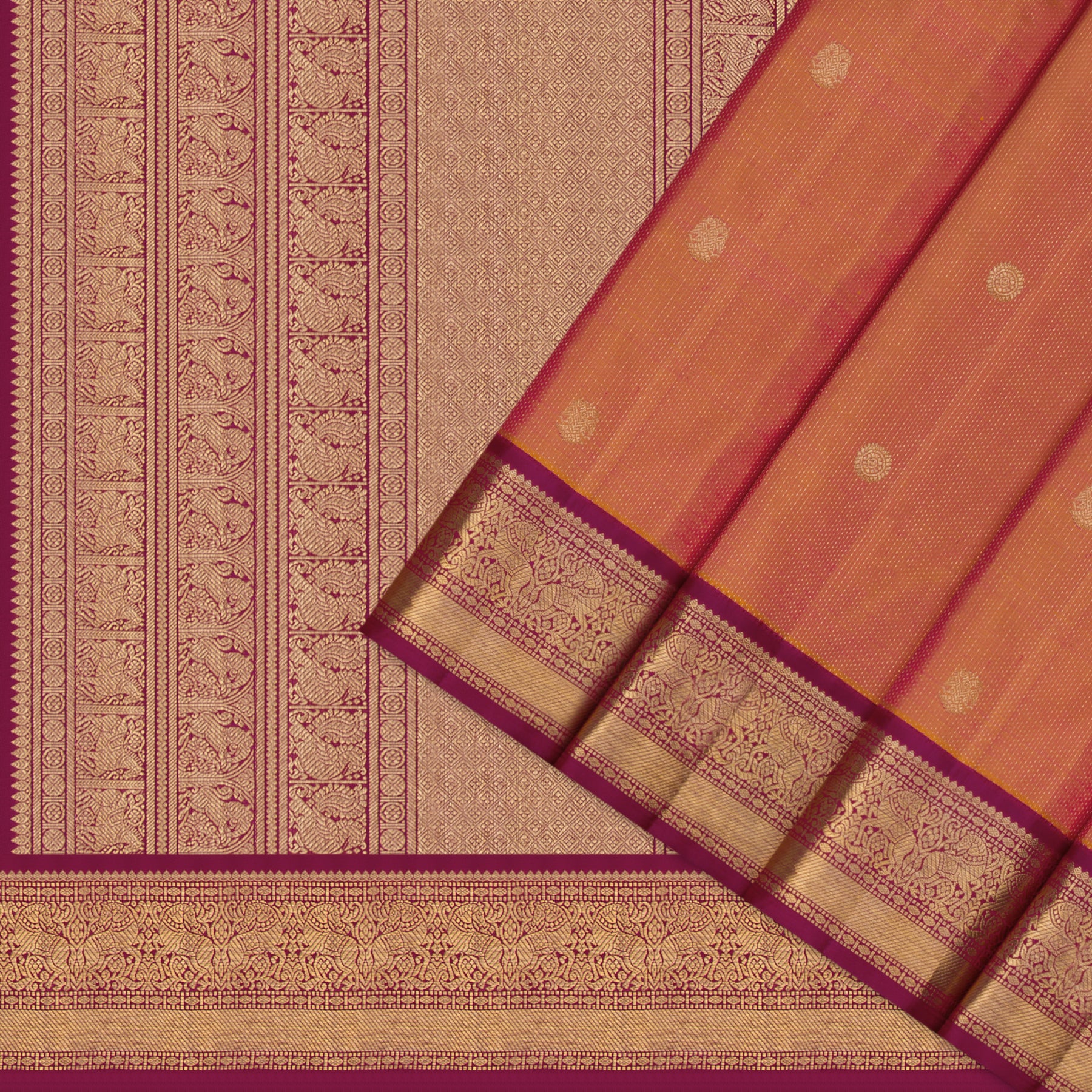 Kanakavalli Kanjivaram Silk Sari 25-615-HS001-09300 - Cover View