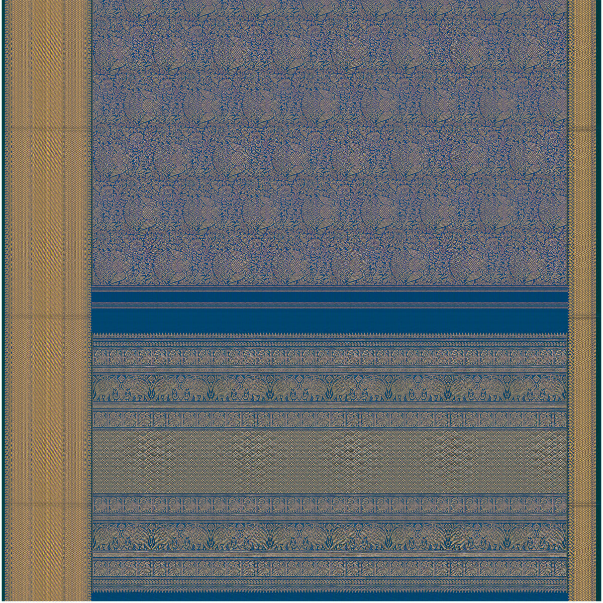 Kanakavalli Kanjivaram Silk Sari 25-615-HS001-10715 - Full View