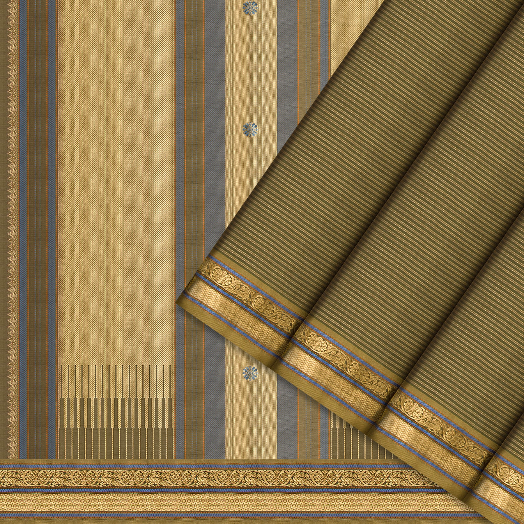 Kanakavalli Kanjivaram Silk Sari 25-615-HS001-10746 - Cover View