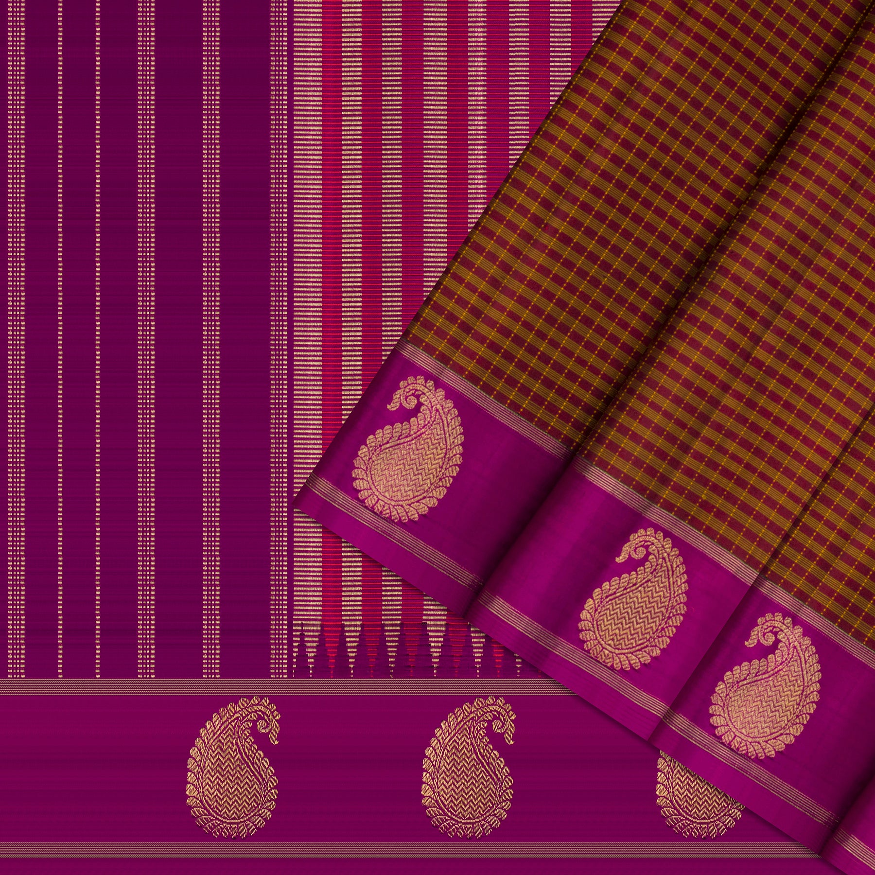 Kanakavalli Kanjivaram Silk Sari 25-615-HS001-10760 - Cover View