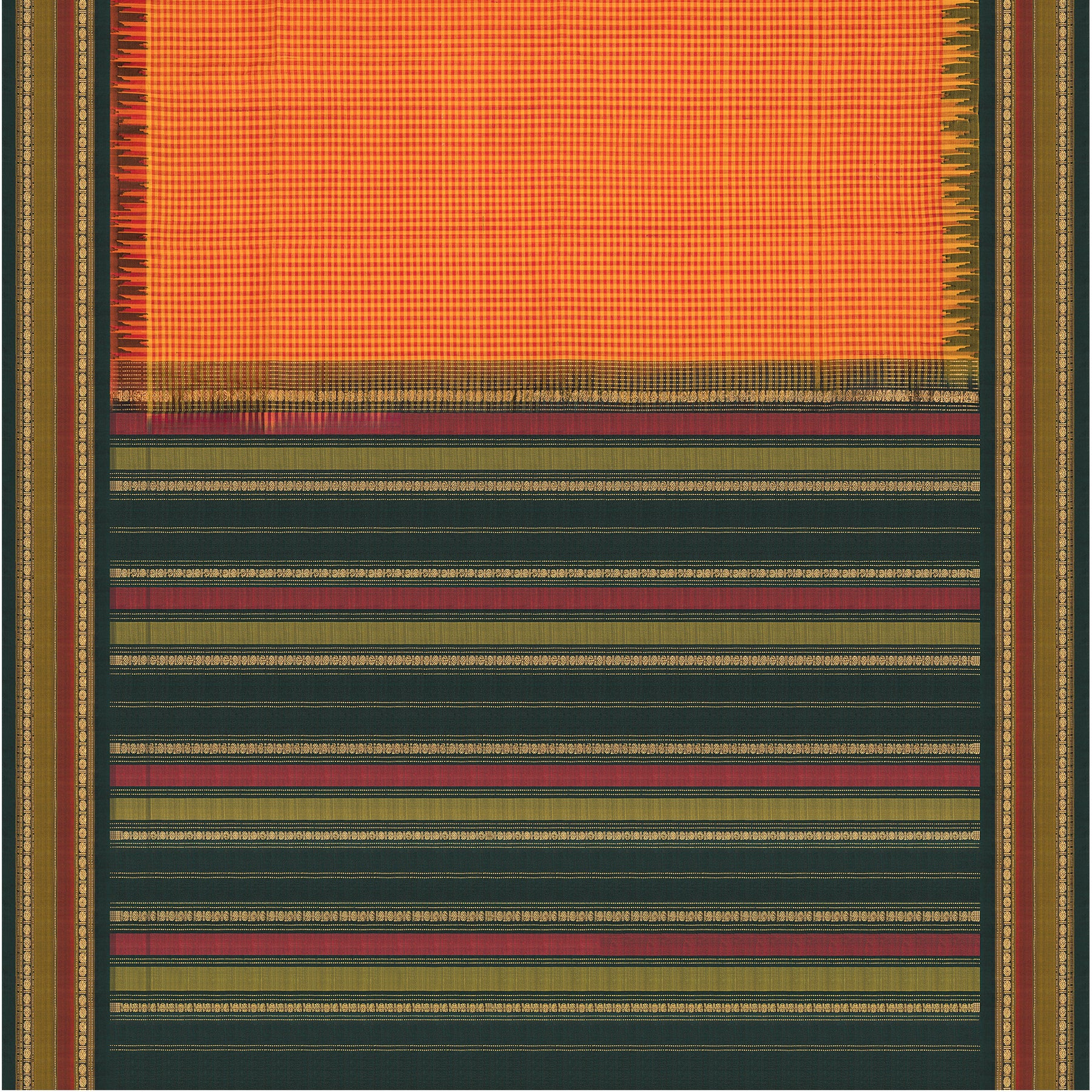 Kanakavalli Gadwal Silk/Cotton Sari 25-616-HS005-06439 - Full View