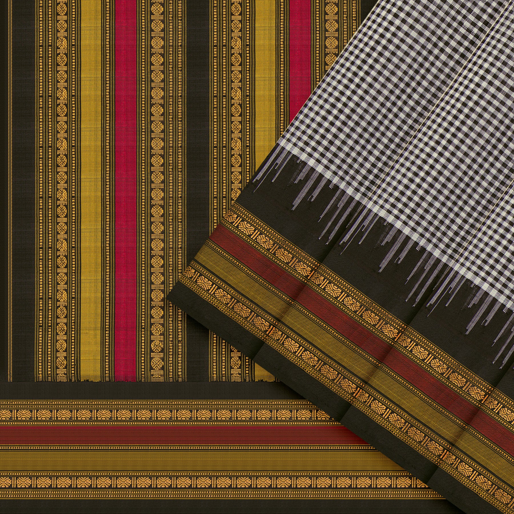 Kanakavalli Gadwal Silk/Cotton Sari 25-616-HS005-06442 - Cover View