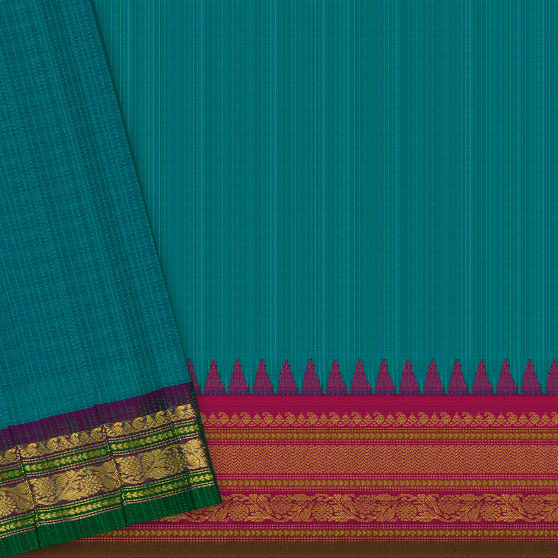 Kanakavalli Gadwal Silk/Cotton Sari 25-616-HS005-06446 - Blouse View