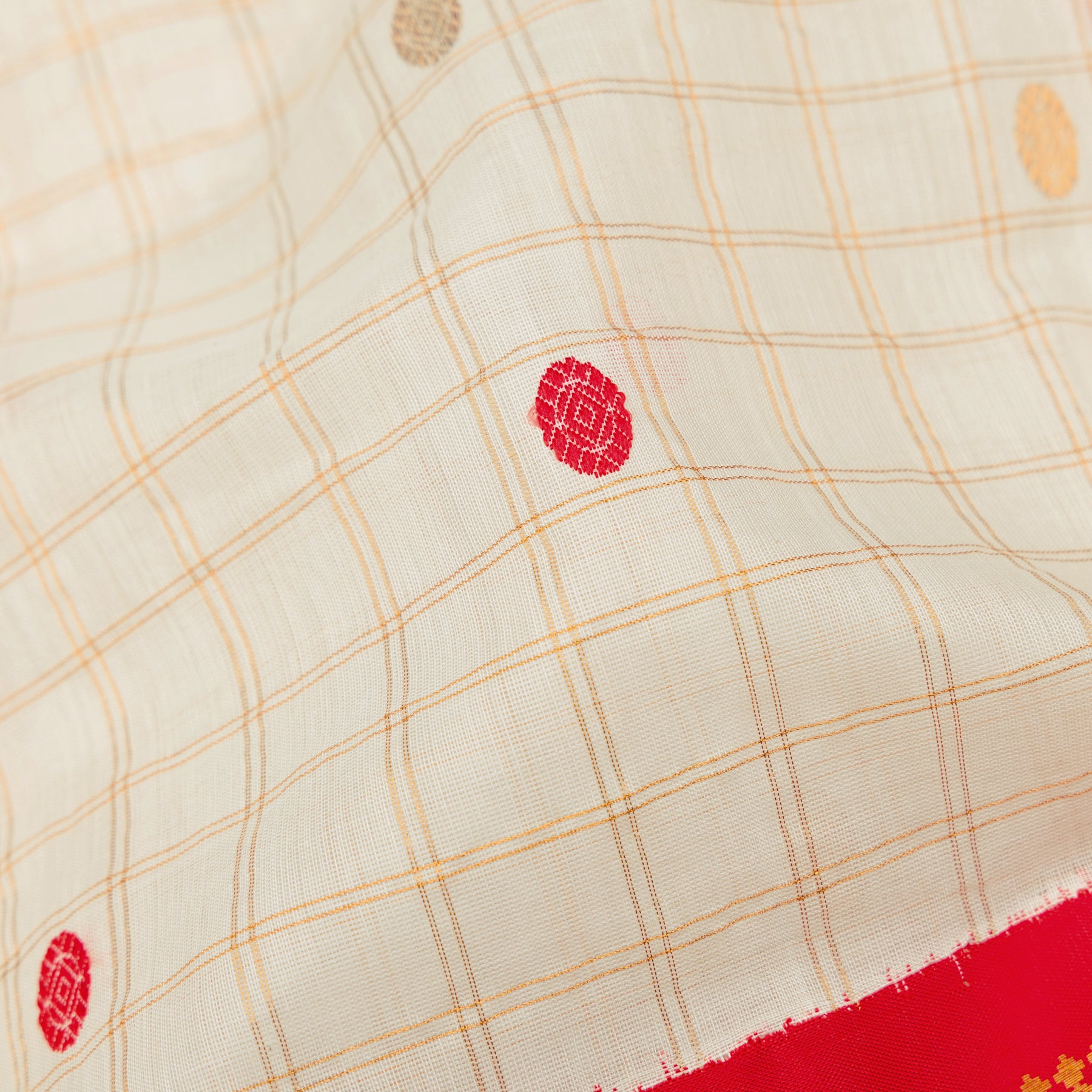 Kanakavalli Gadwal Silk/Cotton Sari 25-616-HS005-06449 - Fabric View