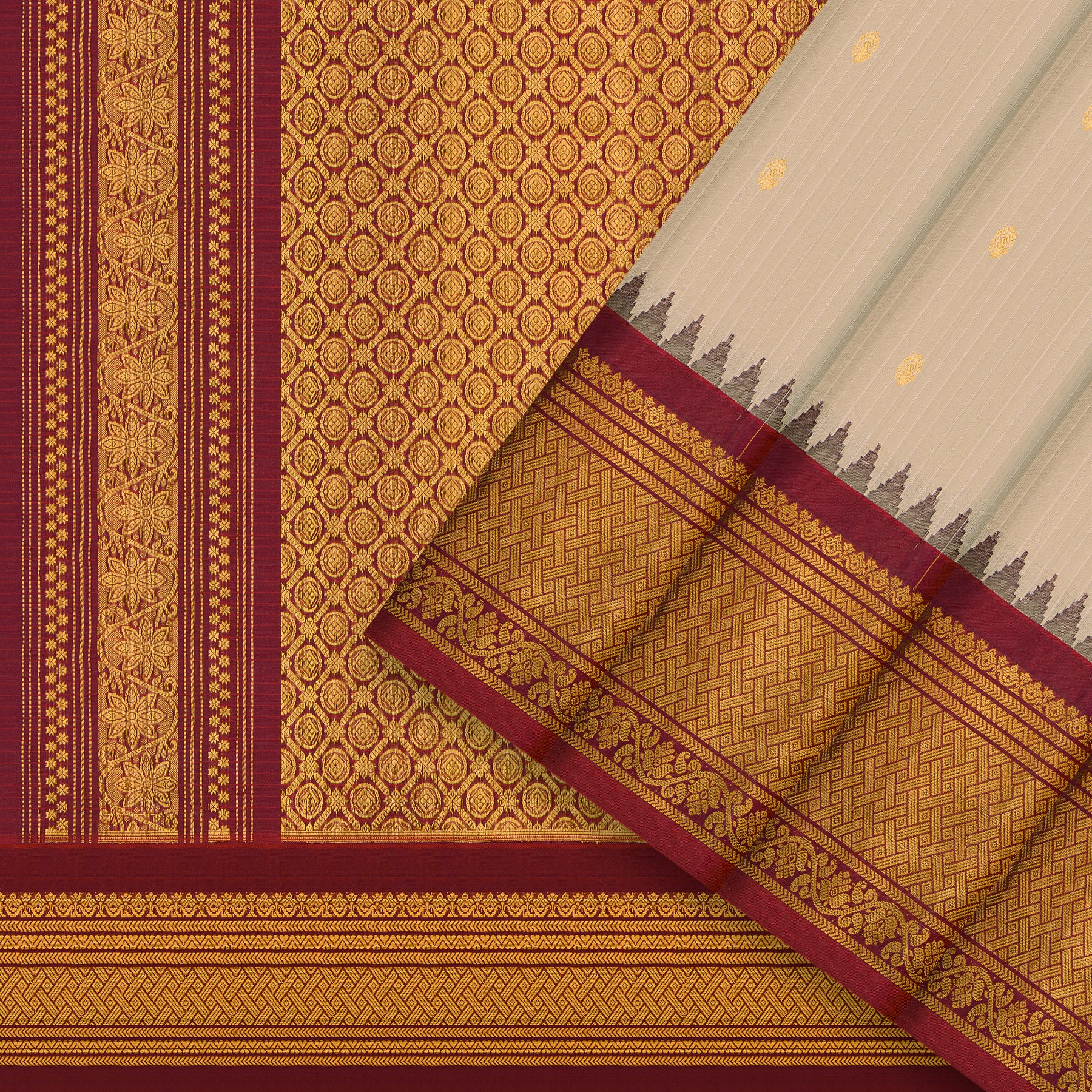 Kanakavalli Gadwal Silk/Cotton Sari 25-616-HS005-06458 - Cover View