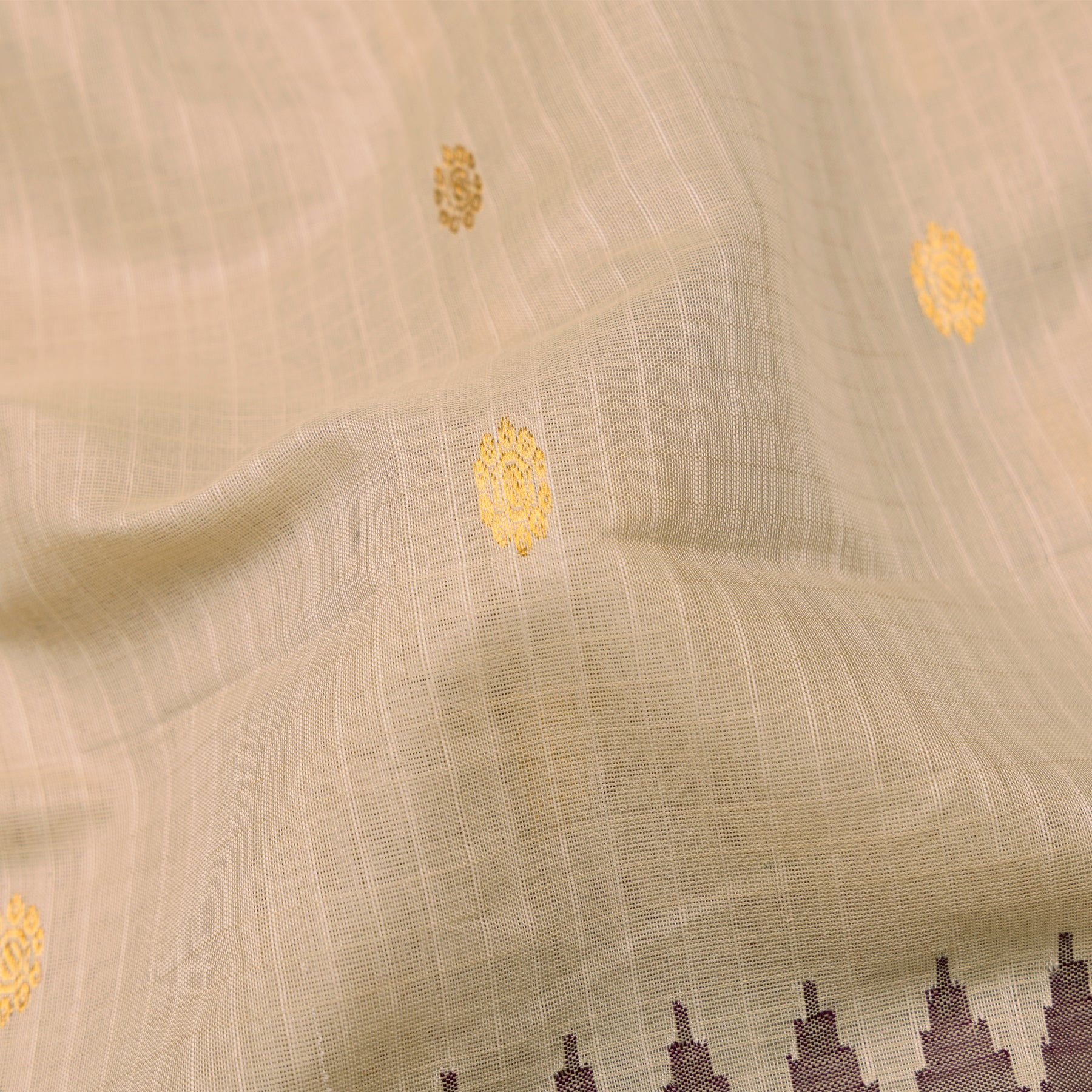 Kanakavalli Gadwal Silk/Cotton Sari 25-616-HS005-06458 - Fabric View