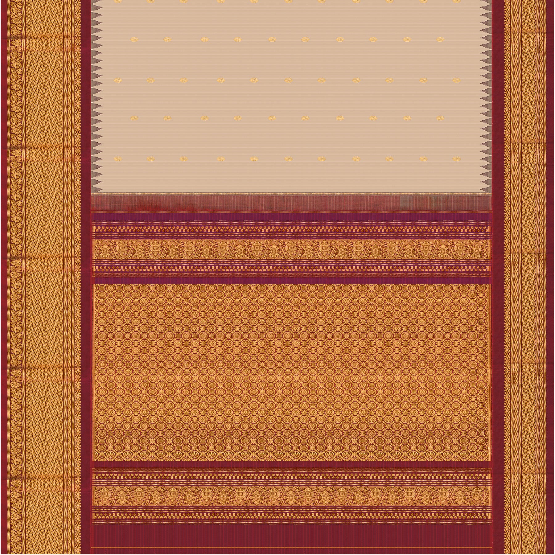 Kanakavalli Gadwal Silk/Cotton Sari 25-616-HS005-06458 - Full View