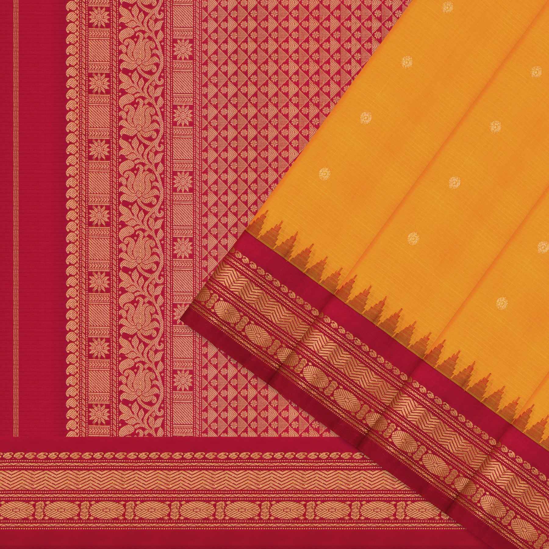 Kanakavalli Gadwal Silk/Cotton Sari 25-616-HS005-06473 - Cover View