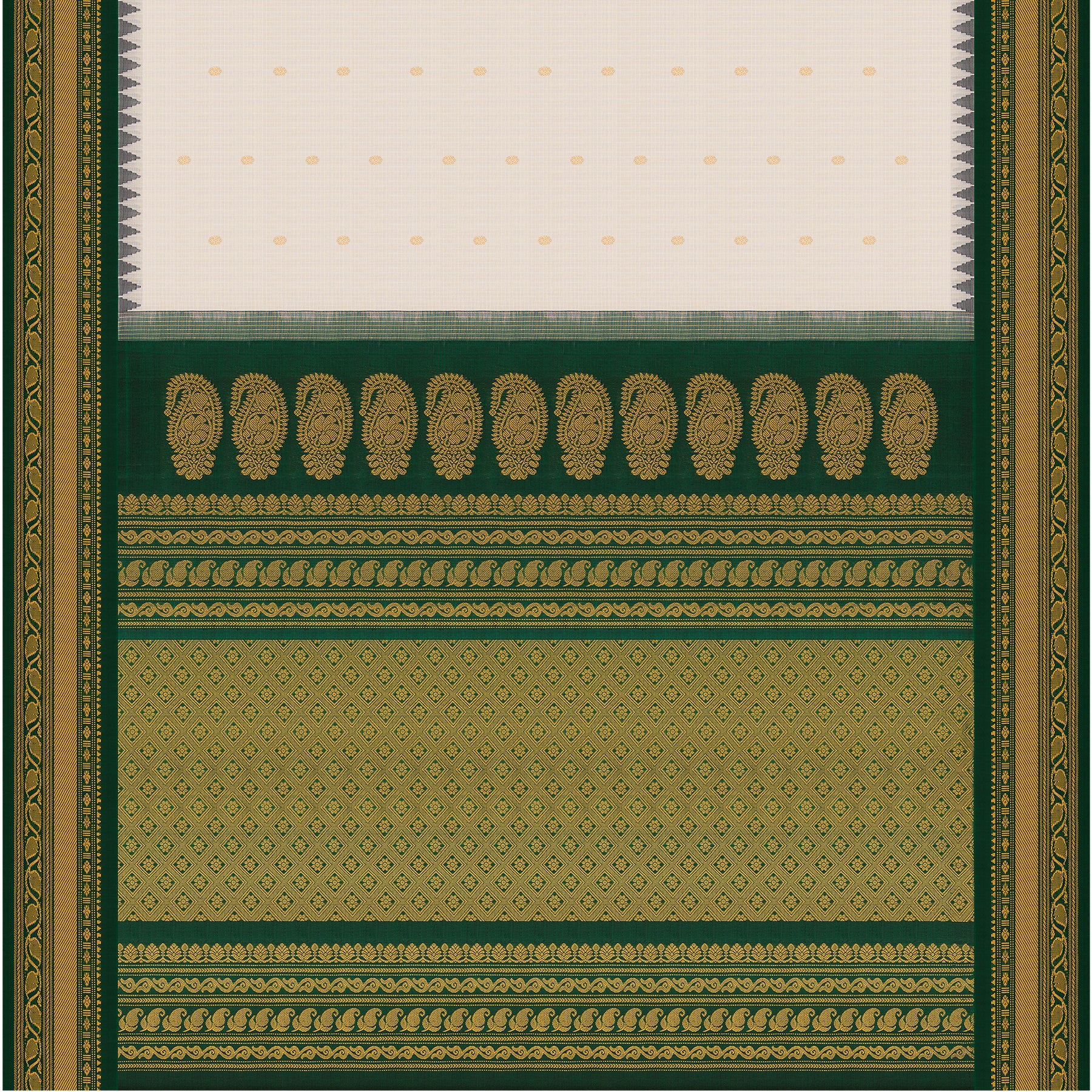 Kanakavalli Gadwal Silk/Cotton Sari 25-616-HS005-06475 - Full View