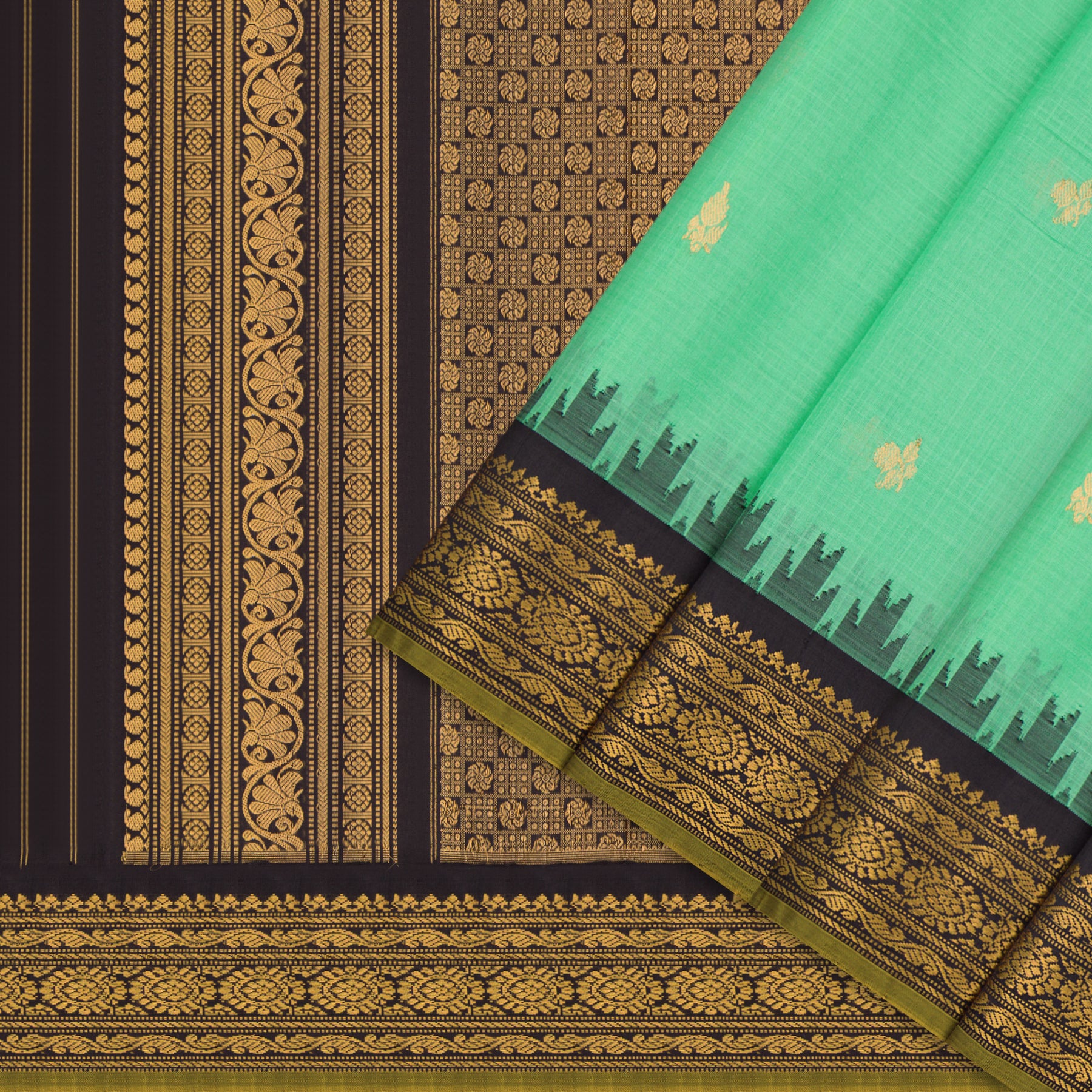 Kanakavalli Gadwal Silk/Cotton Sari 25-616-HS005-06485 - Cover View