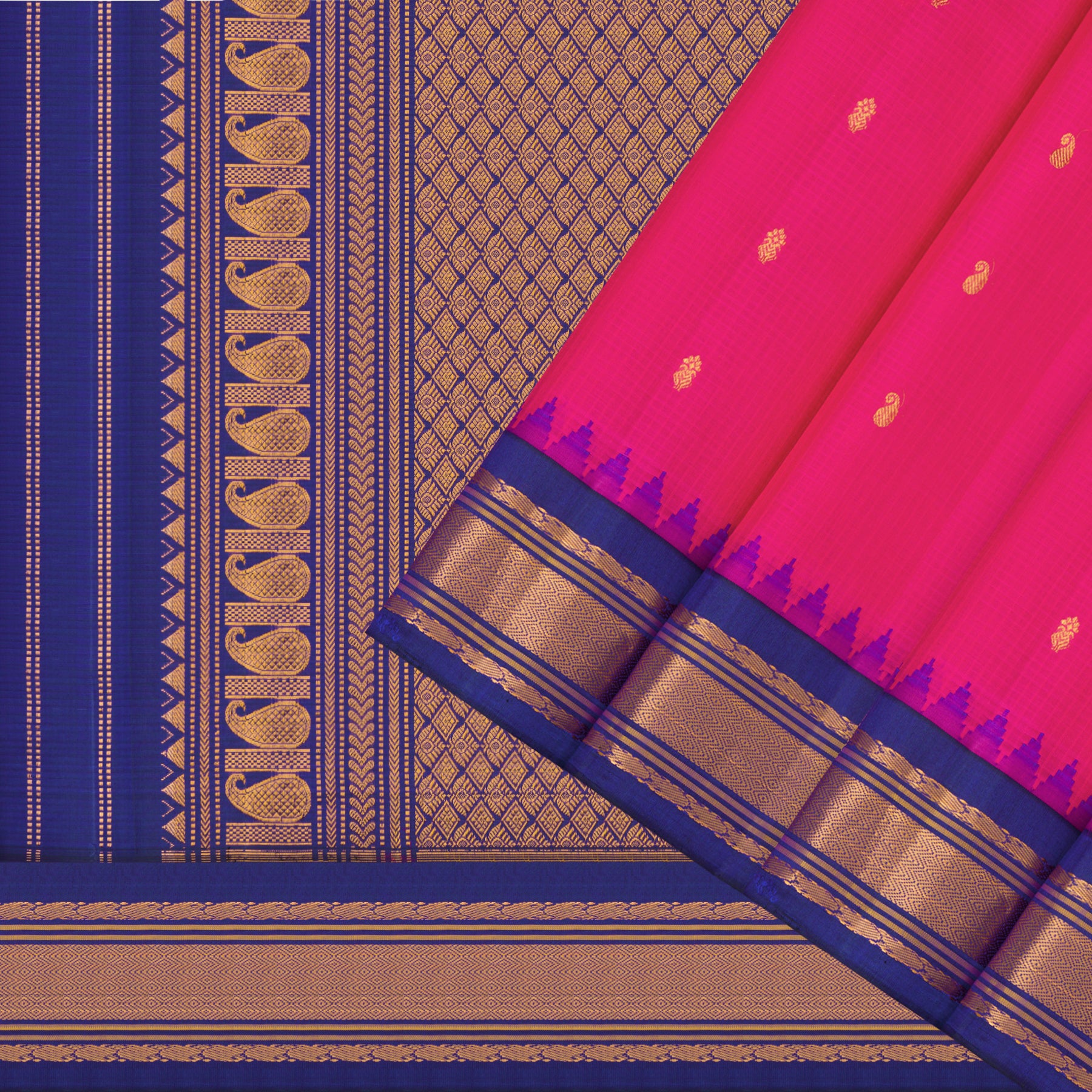 Kanakavalli Gadwal Silk/Cotton Sari 25-616-HS005-06503 - Cover View