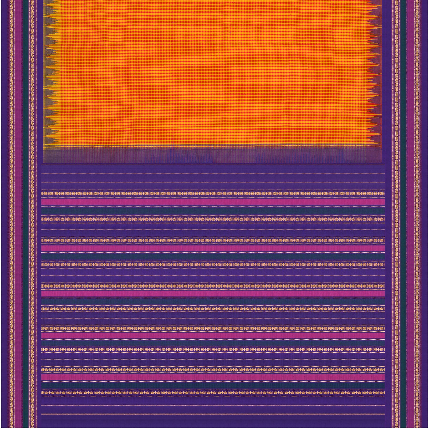 Kanakavalli Gadwal Silk/Cotton Sari 25-616-HS005-08782  - Full View