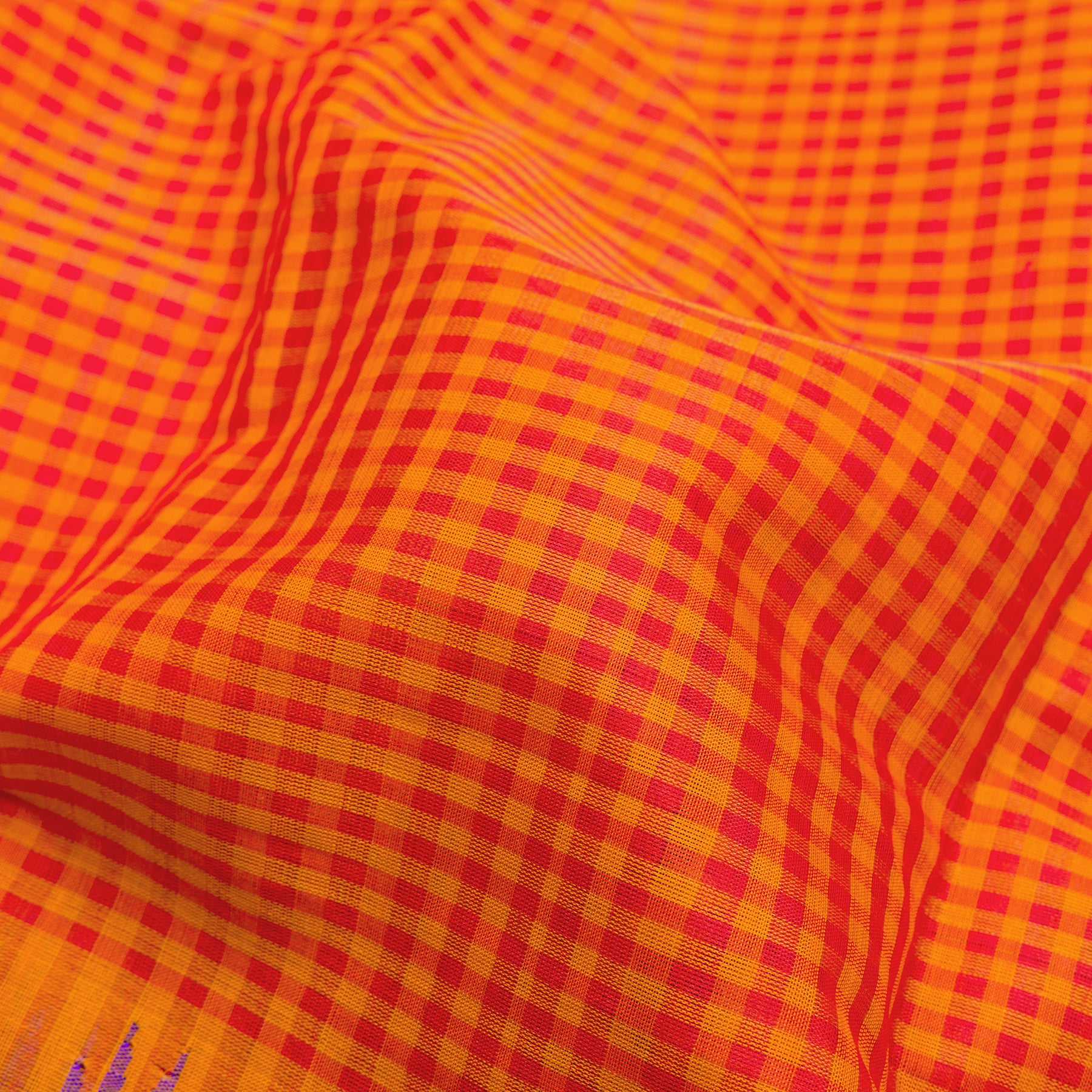 Kanakavalli Gadwal Silk/Cotton Sari 25-616-HS005-08786 - Fabric View