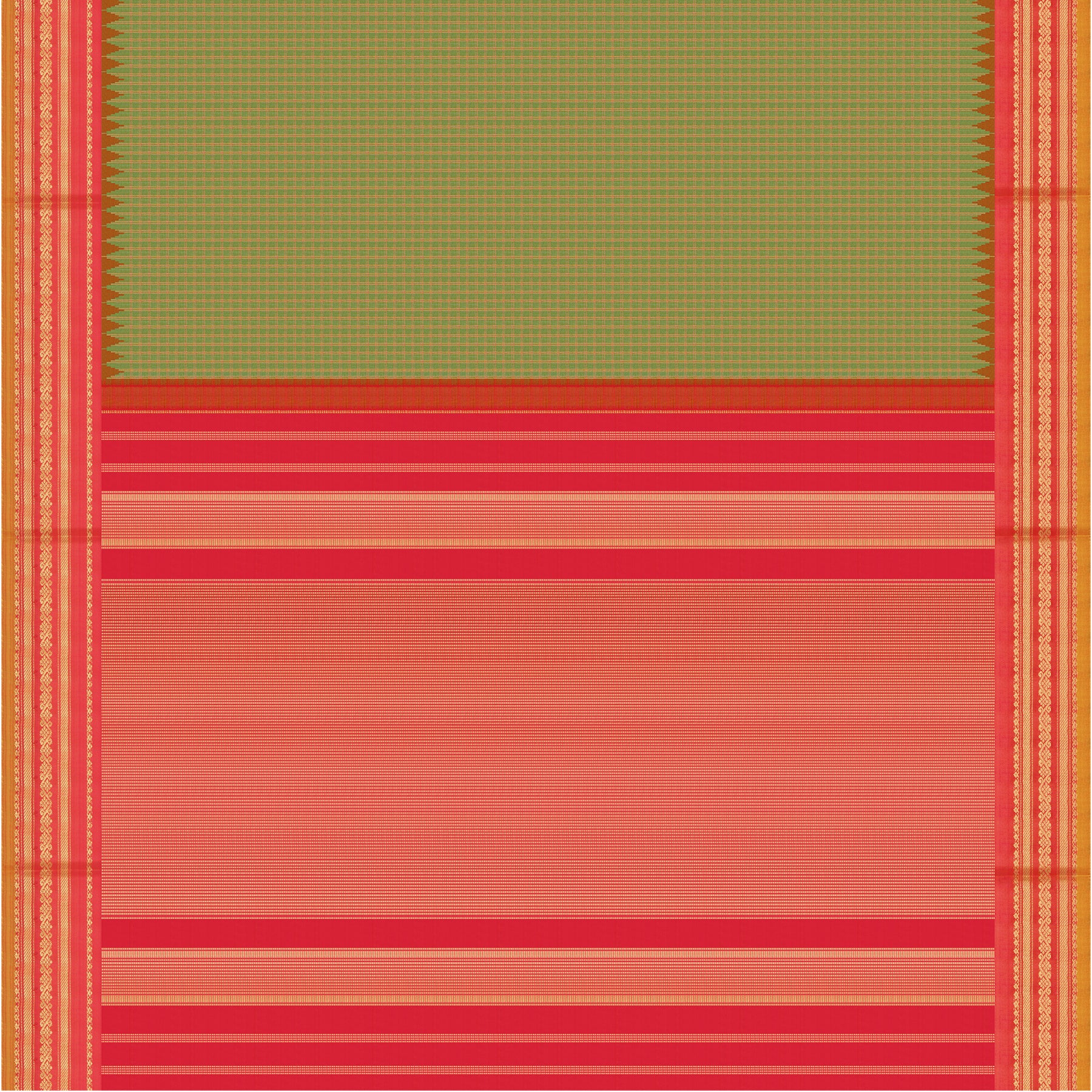 Kanakavalli Gadwal Silk/Cotton Sari 25-616-HS005-10480 - Full View