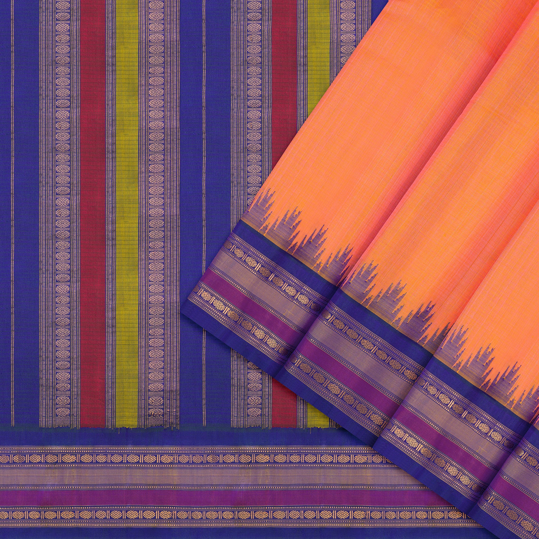 Kanakavalli Gadwal Silk/Cotton Sari 25-616-HS005-10481 - Cover View