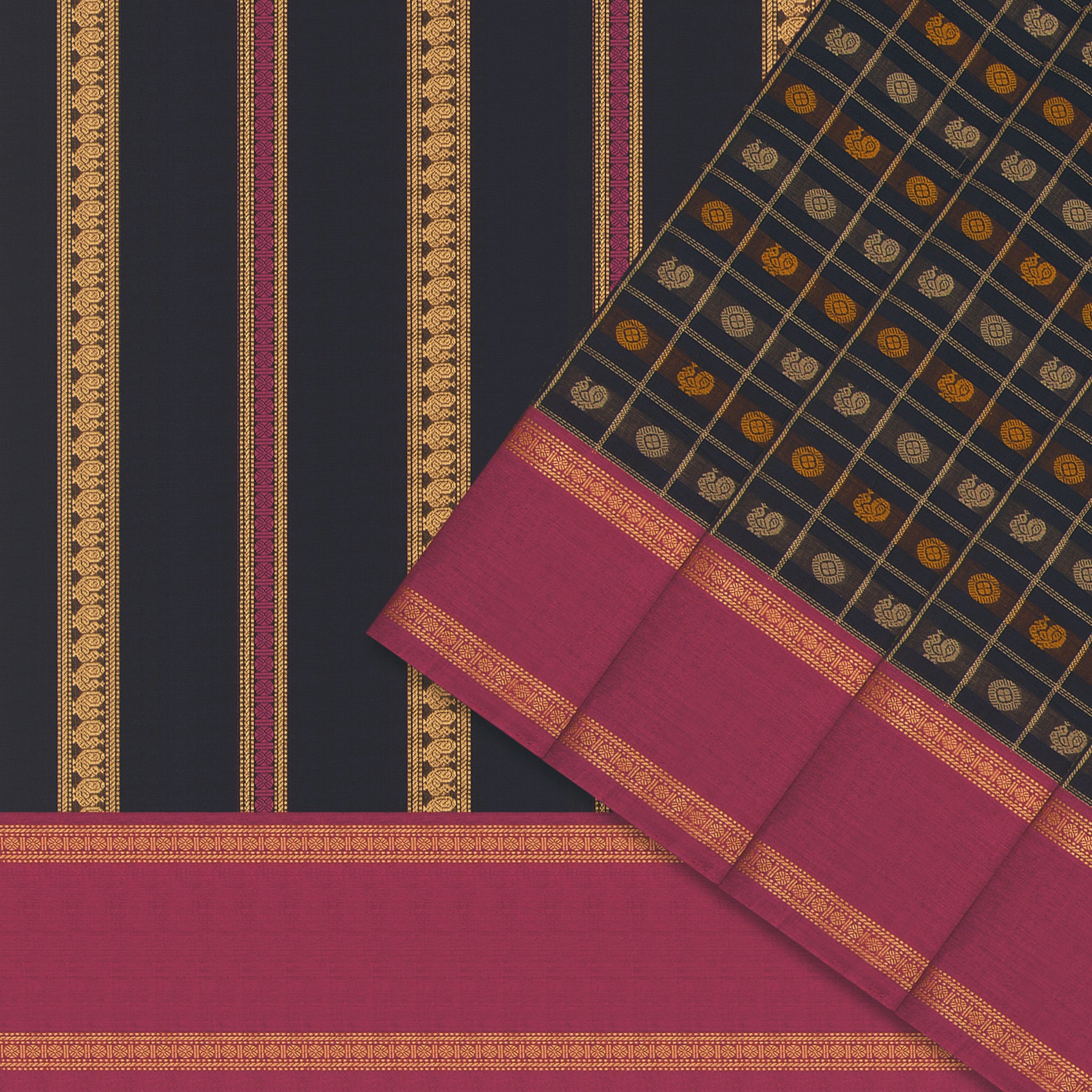 Kanakavalli Kanchi Cotton Sari 25-617-HS003-06625 - Cover View