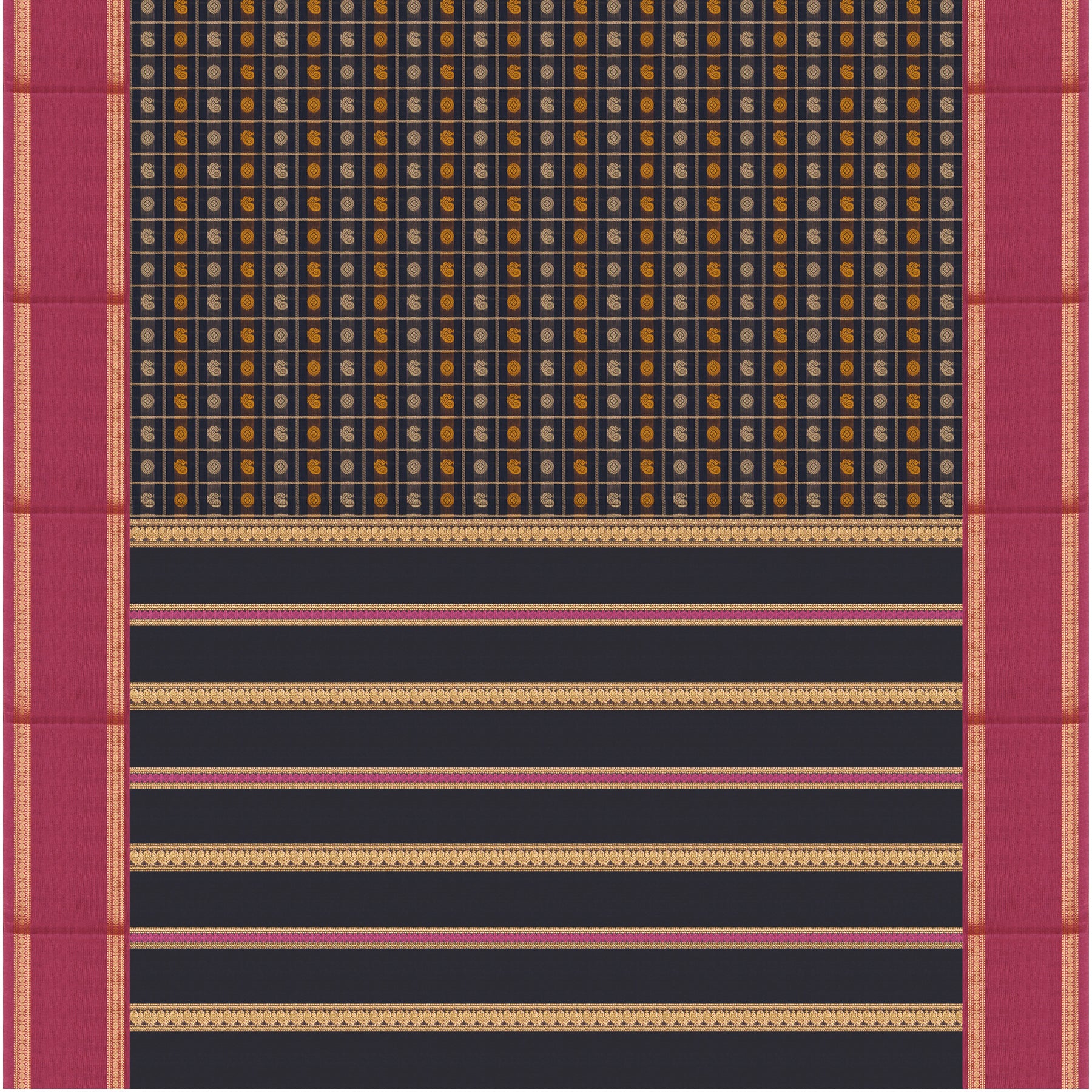 Kanakavalli Kanchi Cotton Sari 25-617-HS003-06625 - Full View