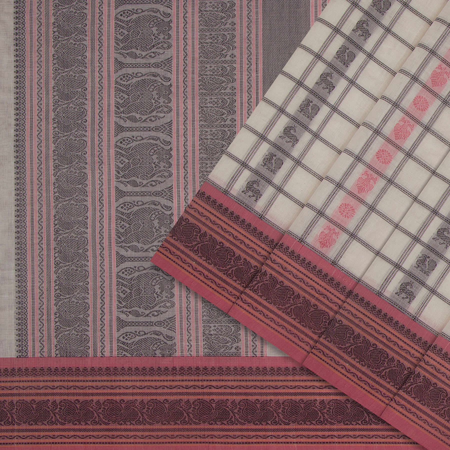 Kanakavalli Kanchi Cotton Sari 25-617-HS003-06629 - Cover View