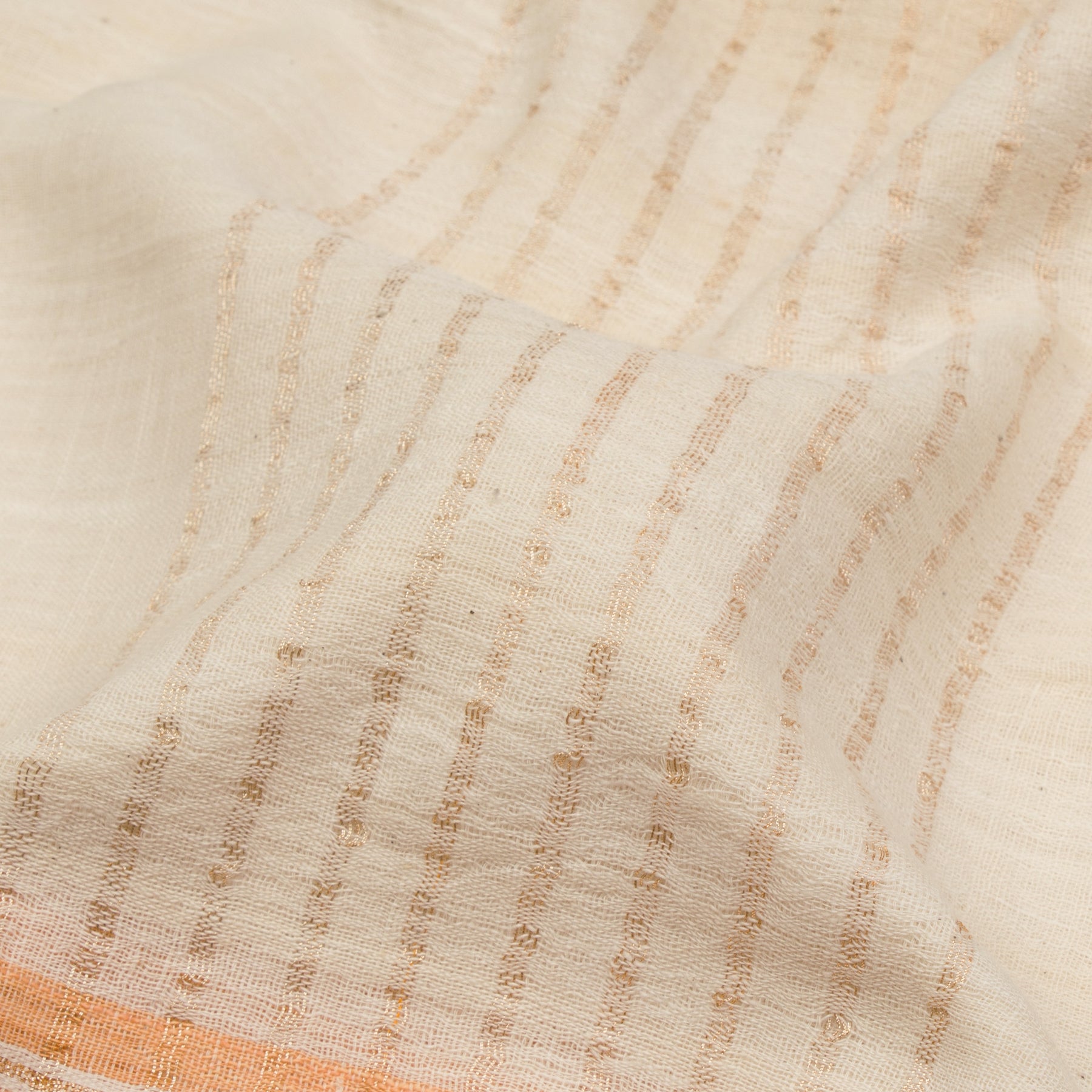 Kanakavalli Khadi Cotton Angavastram CO-ORD 25-618-AF003-10414 - Fabric View