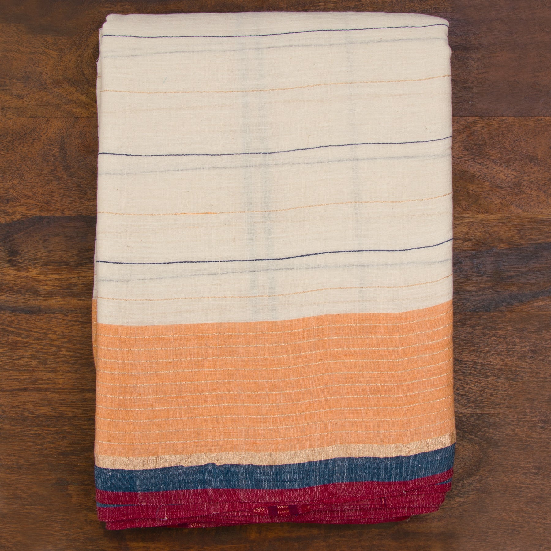 Kanakavalli Cotton Angavastram CO-ORD 25-618-AF003-10416 - Folded View