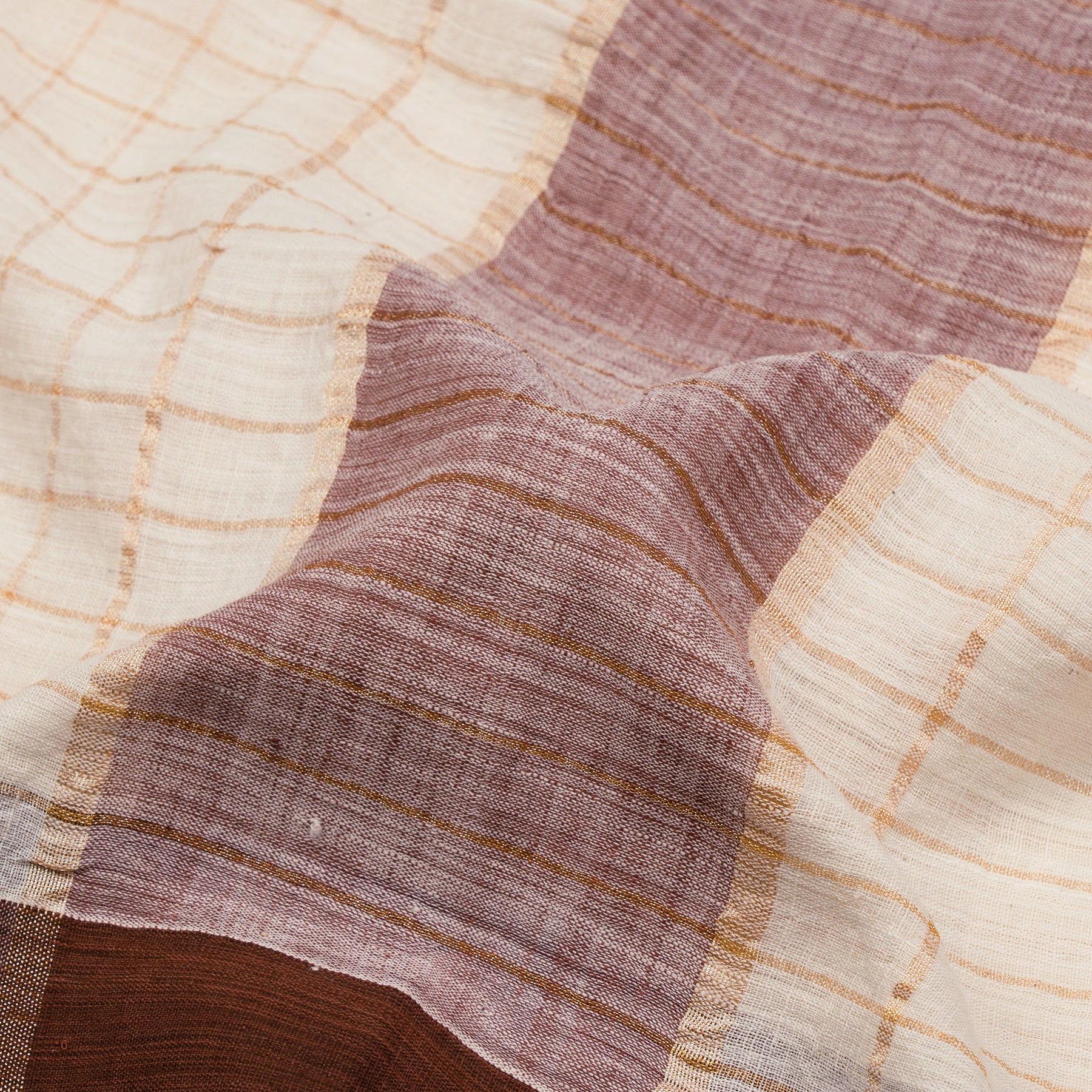 Kanakavalli Cotton Angavastram CO-ORD 25-618-AF003-10418 - Fabric View