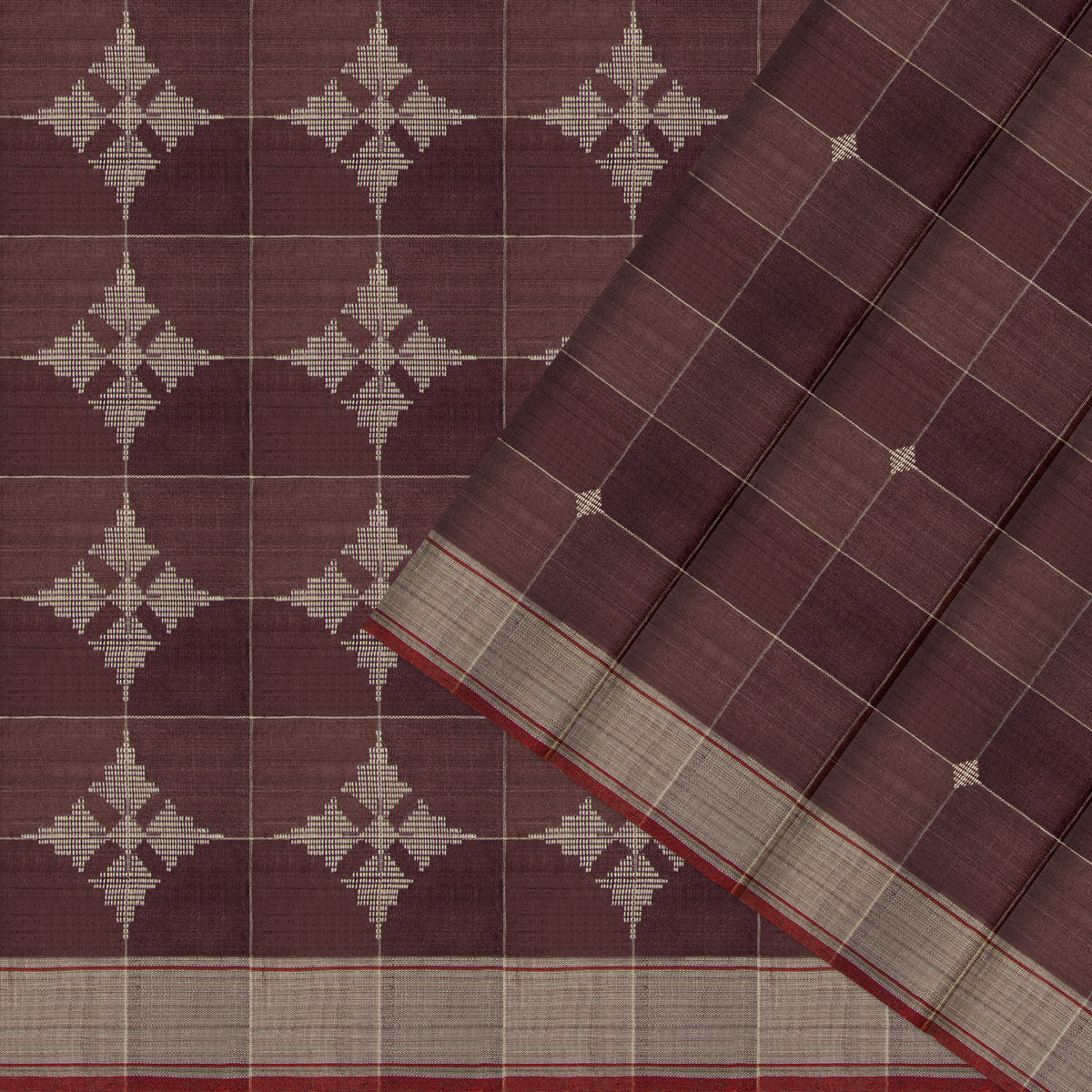 Pradeep Pillai Tussore Silk Sari 26-008-HS002-00199 - Cover View
