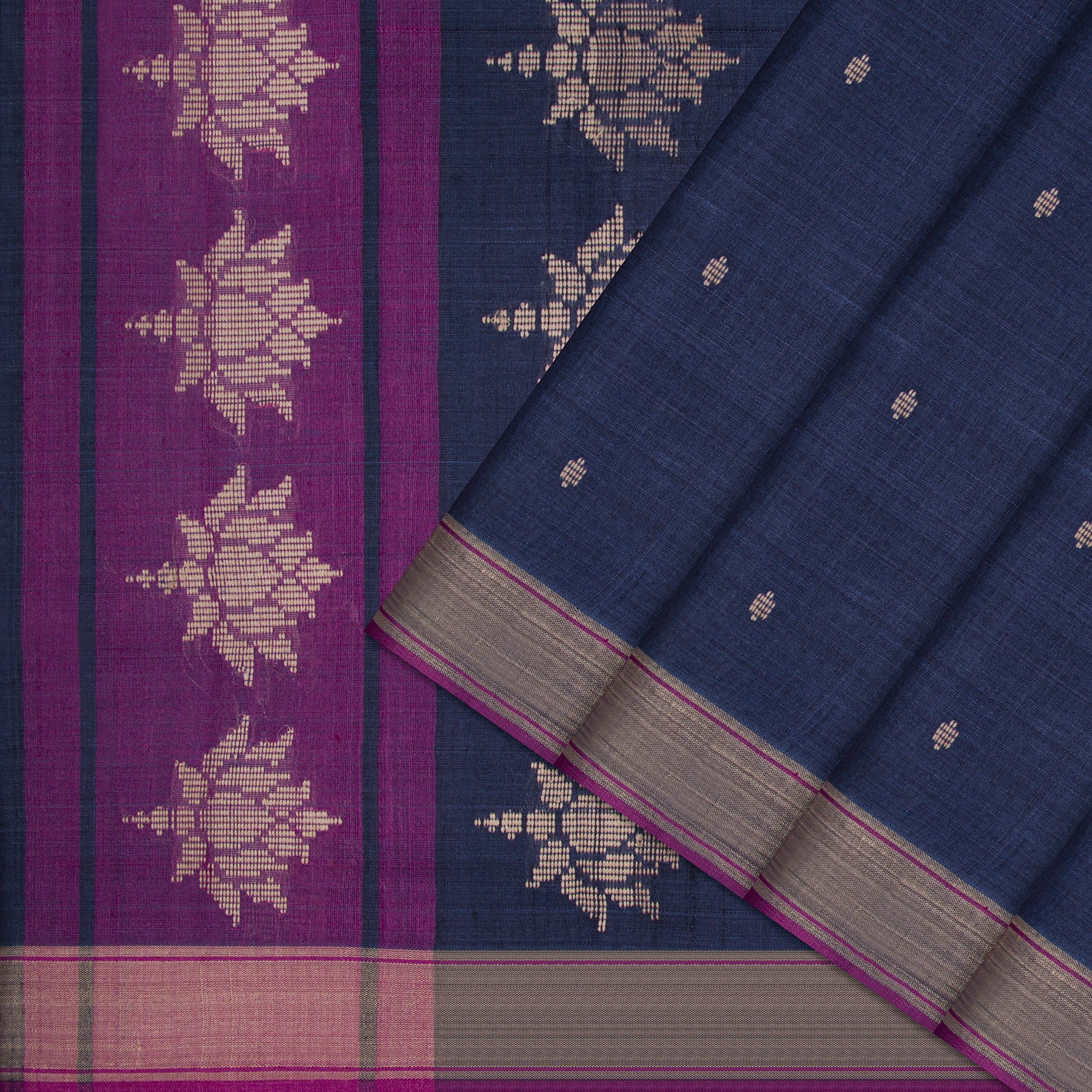 Pradeep Pillai Tussore Silk Sari 26-008-HS002-00208 - Cover View