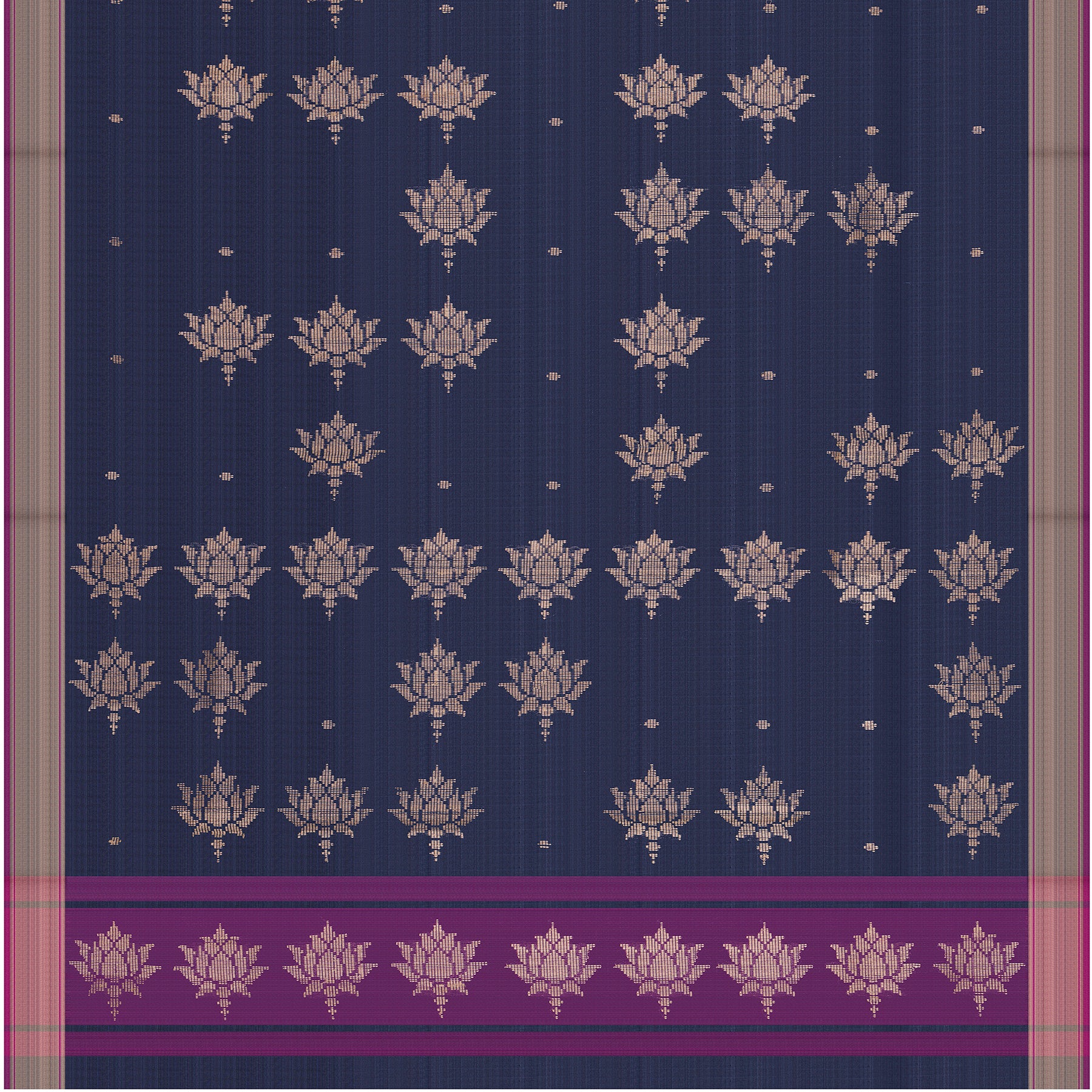Pradeep Pillai Tussore Silk Sari 26-008-HS002-00208 - Full View