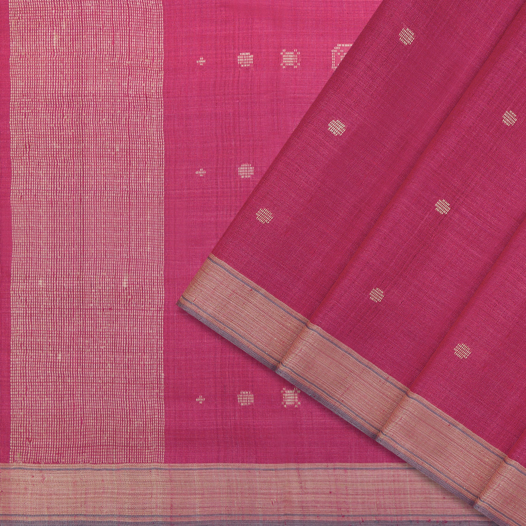 Pradeep Pillai Tussore Silk Sari 26-008-HS002-00218 - Cover View