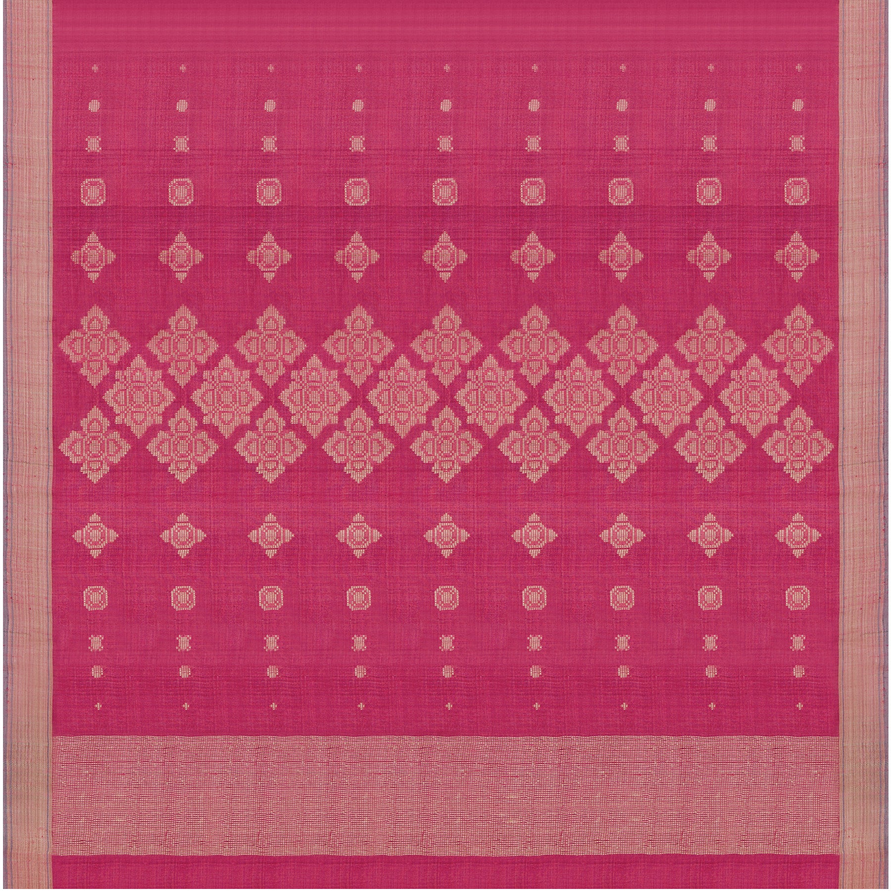 Pradeep Pillai Tussore Silk Sari 26-008-HS002-00218 - Full View