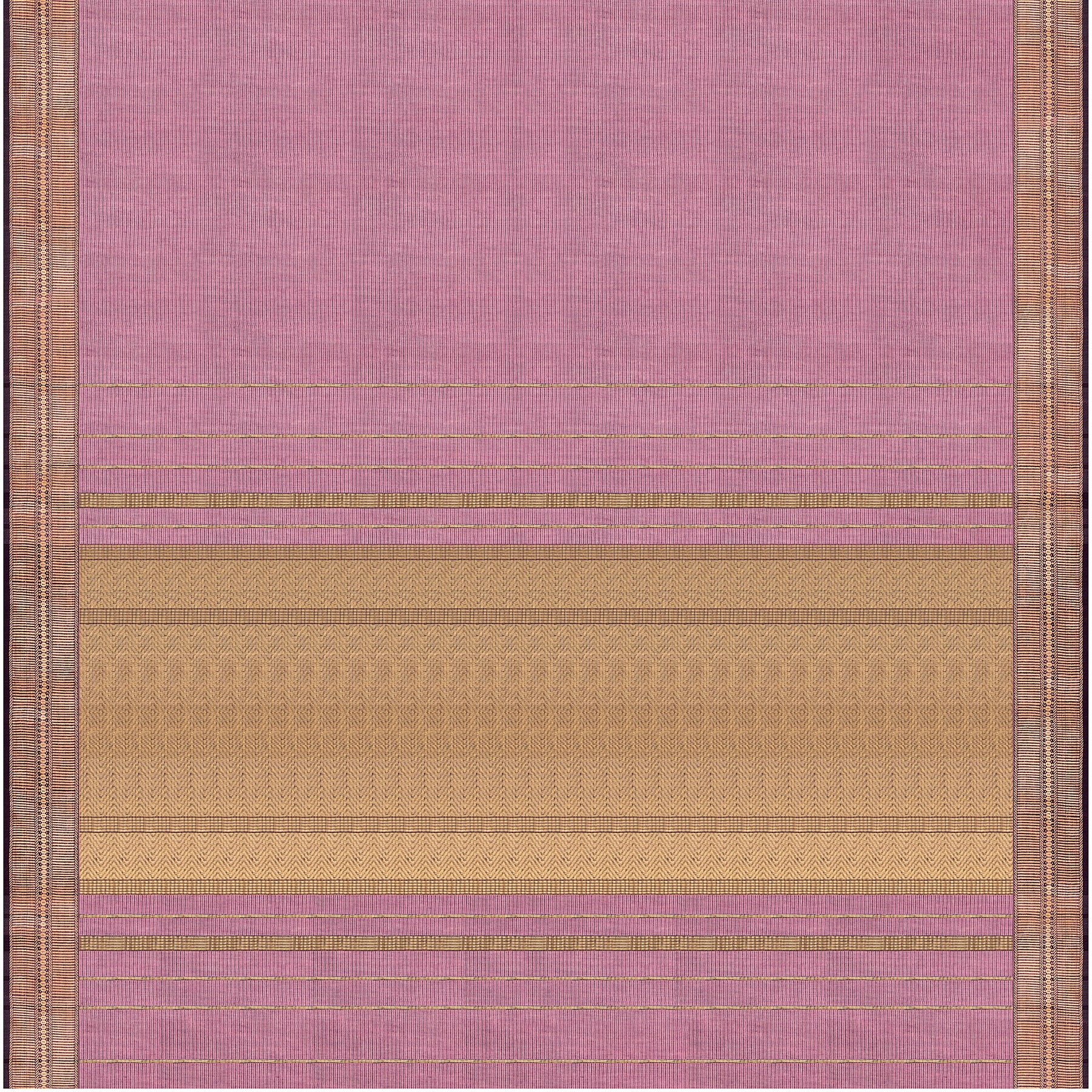 Pradeep Pillai Silk/Cotton Sari 26-008-HS005-00012 - Full View