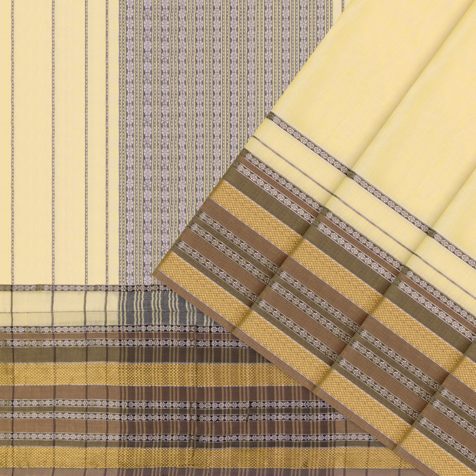 Pradeep Pillai Silk/Cotton Sari 26-008-HS005-00051 - Cover View