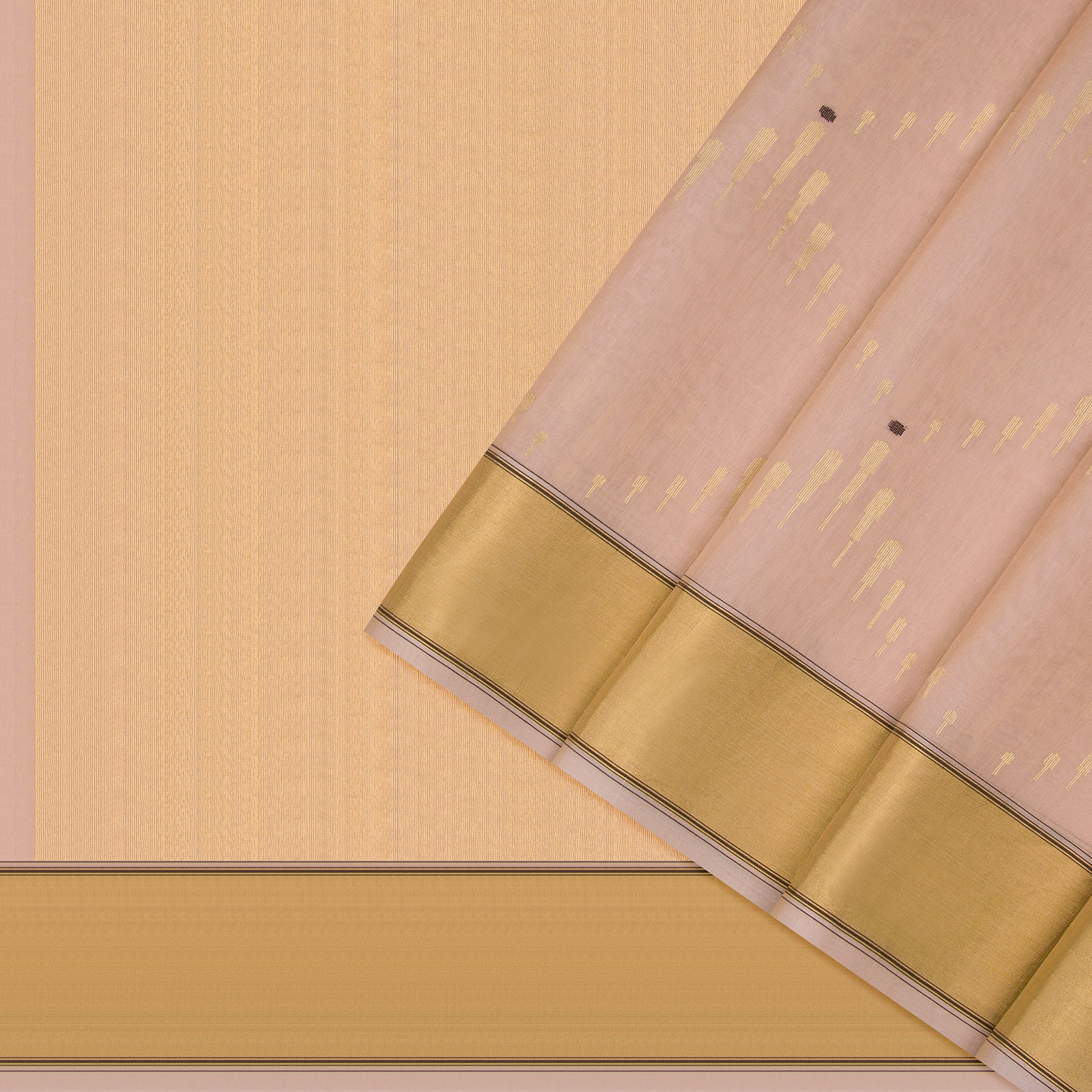 Pradeep Pillai Chanderi Silk/Cotton Sari 26-008-HS005-00074 - Cover View