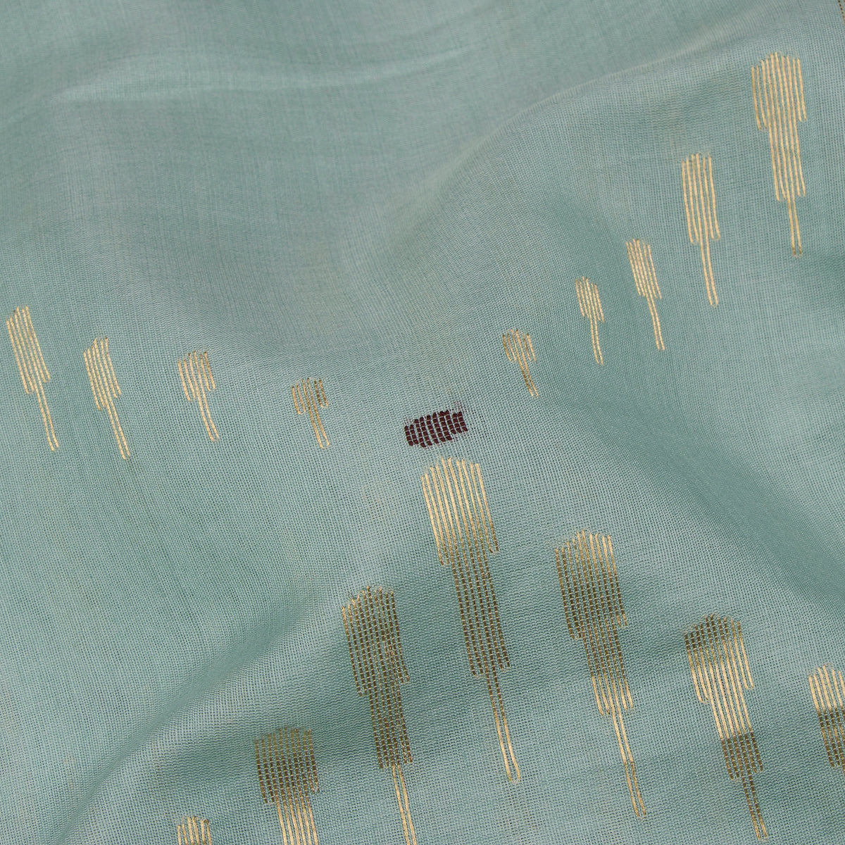 Pradeep Pillai Chanderi Silk/Cotton Sari 26-008-HS005-00079 - Fabric View