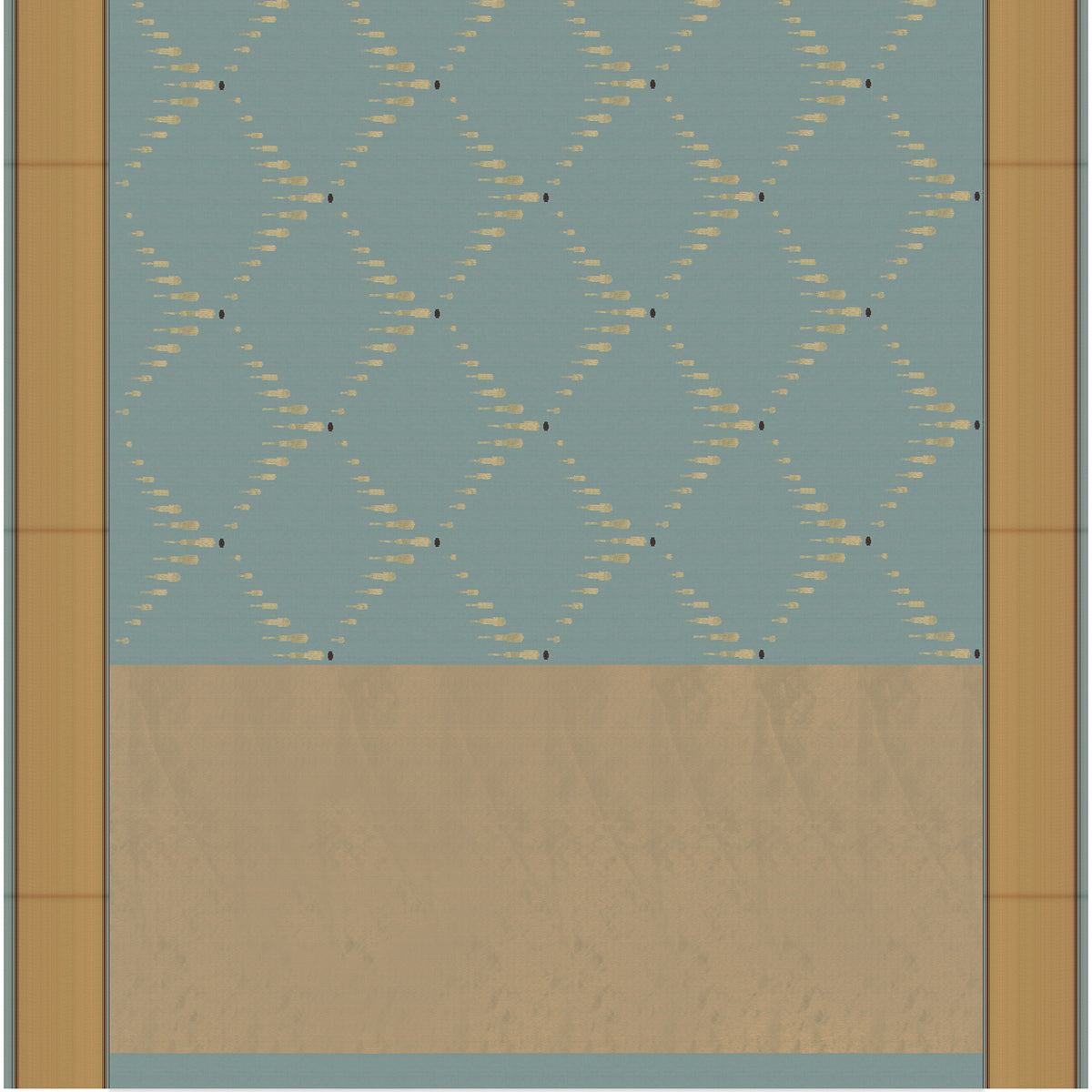 Pradeep Pillai Chanderi Silk/Cotton Sari 26-008-HS005-00079 - Full View
