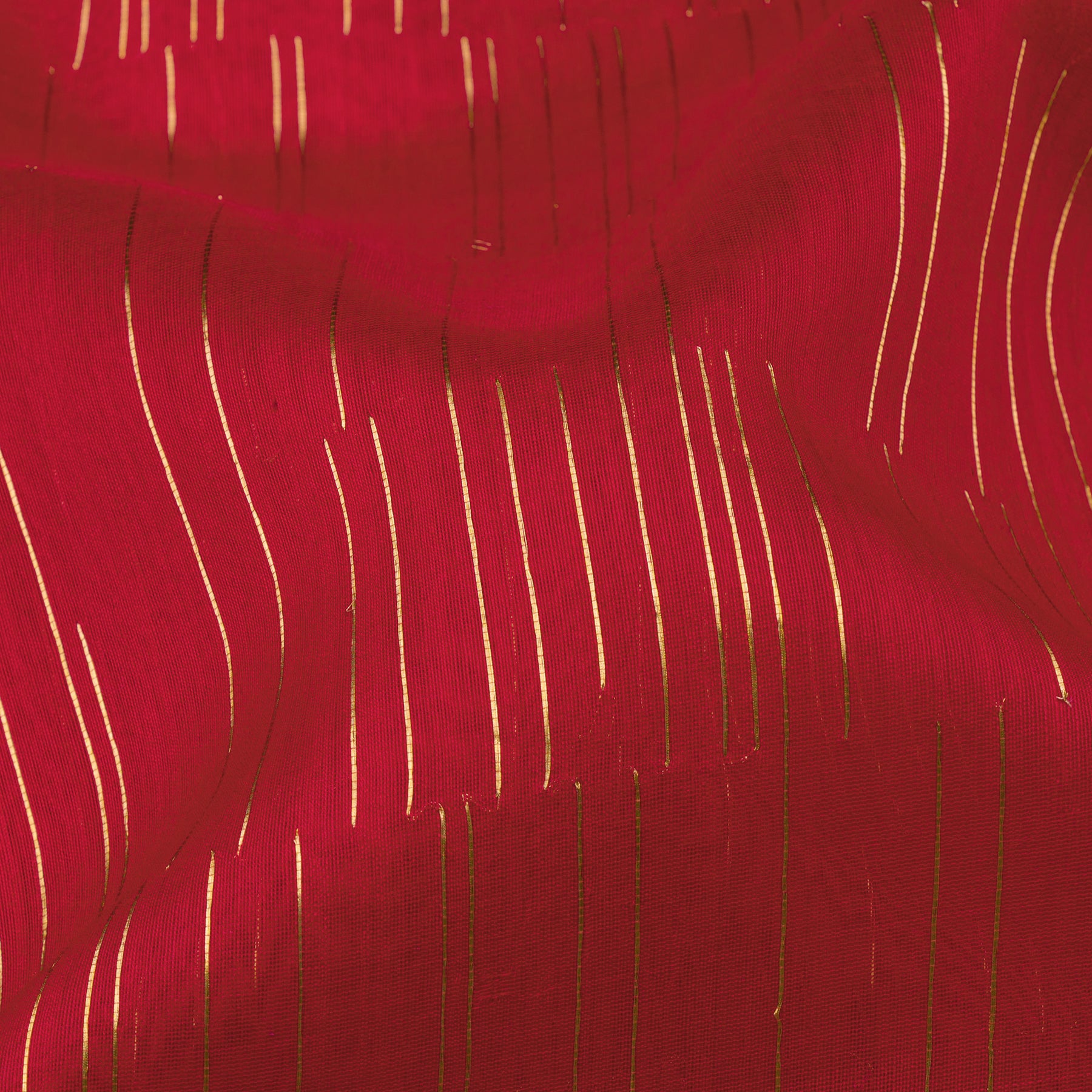 Pradeep Pillai Chanderi Silk/Cotton Sari 26-008-HS005-00091 - Fabric View