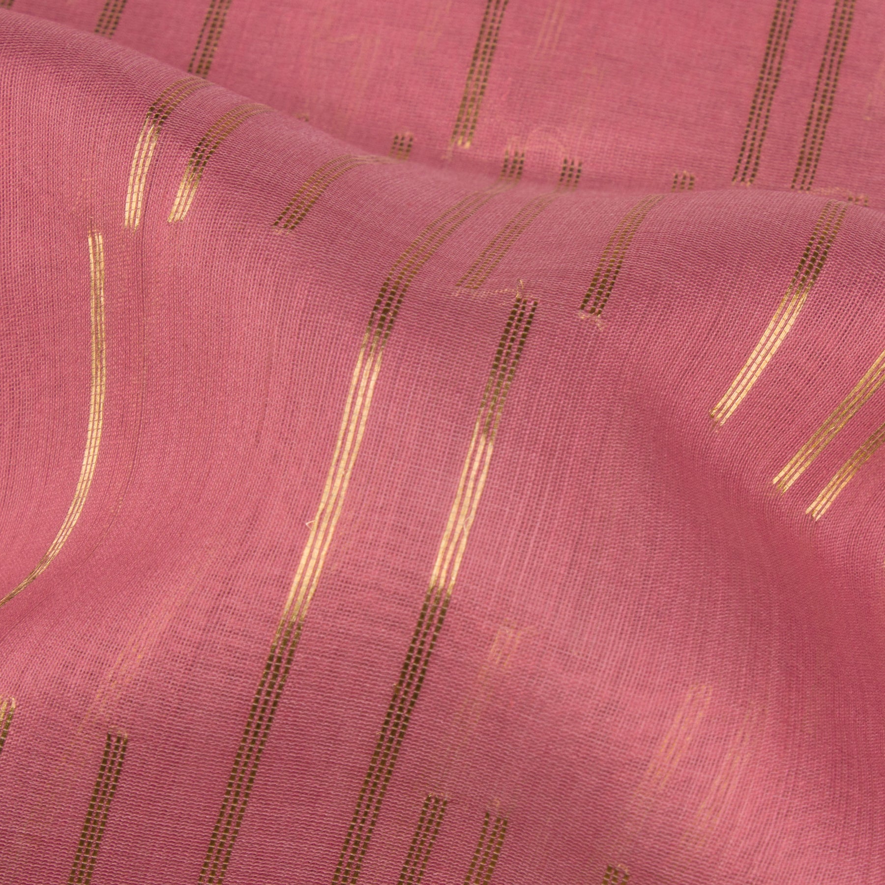 Pradeep Pillai Chanderi Silk/Cotton Sari 26-008-HS005-00172 - Fabric View